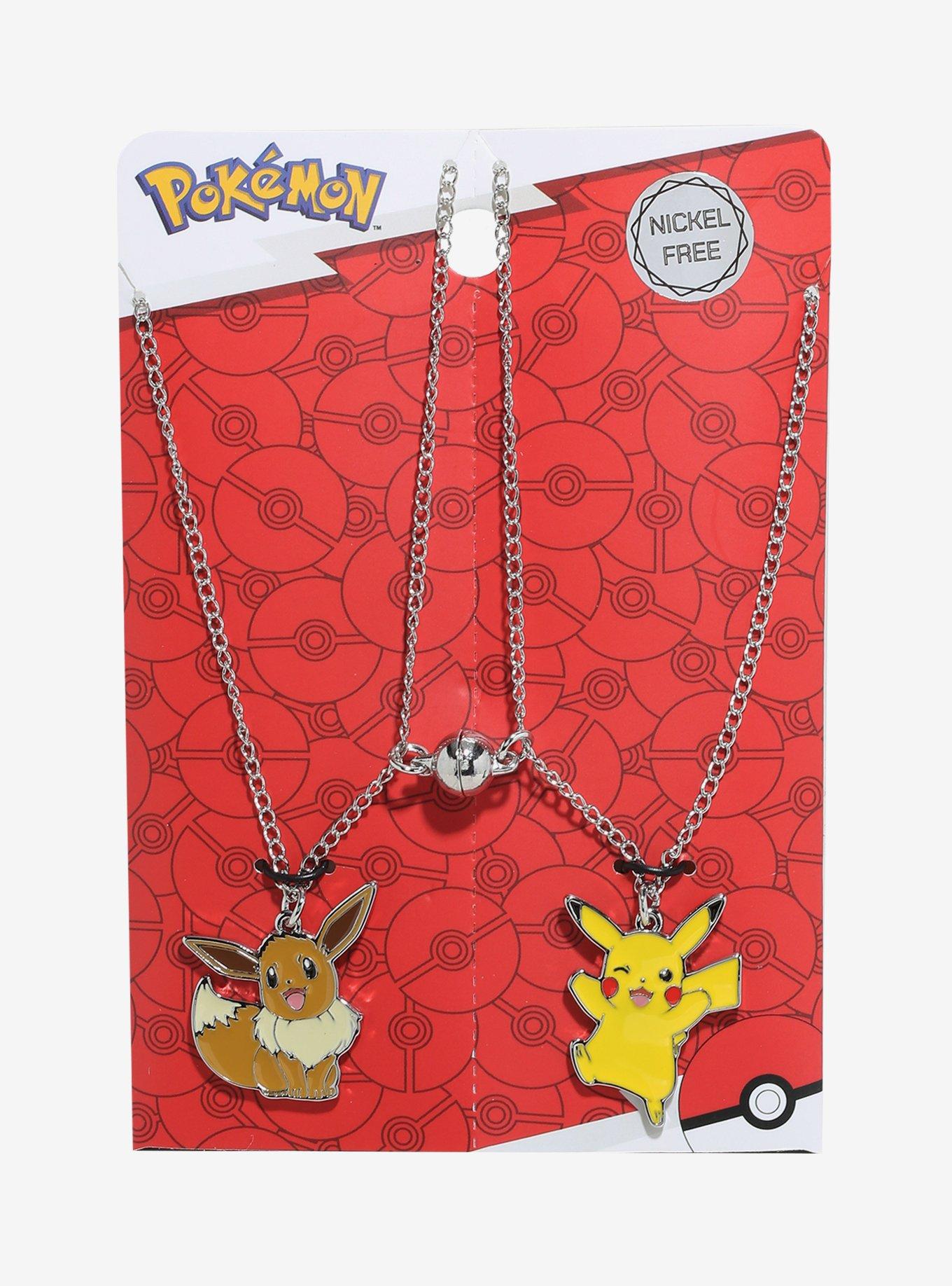 Pokemon Pikachu & Eevee Magnet Best Friend Necklace Set, , hi-res