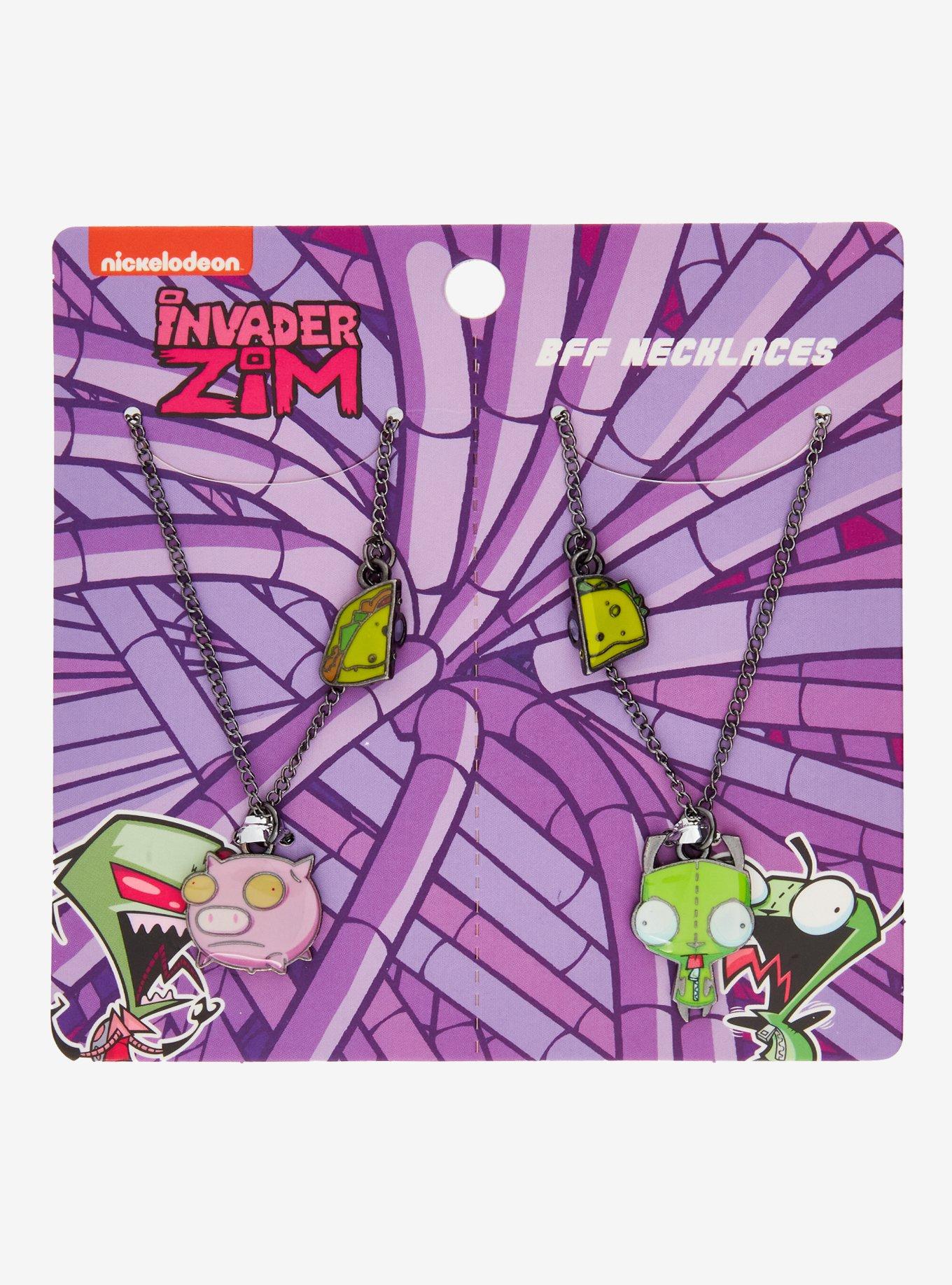 Invader Zim GIR & Pig Best Friend Necklace Set, , hi-res