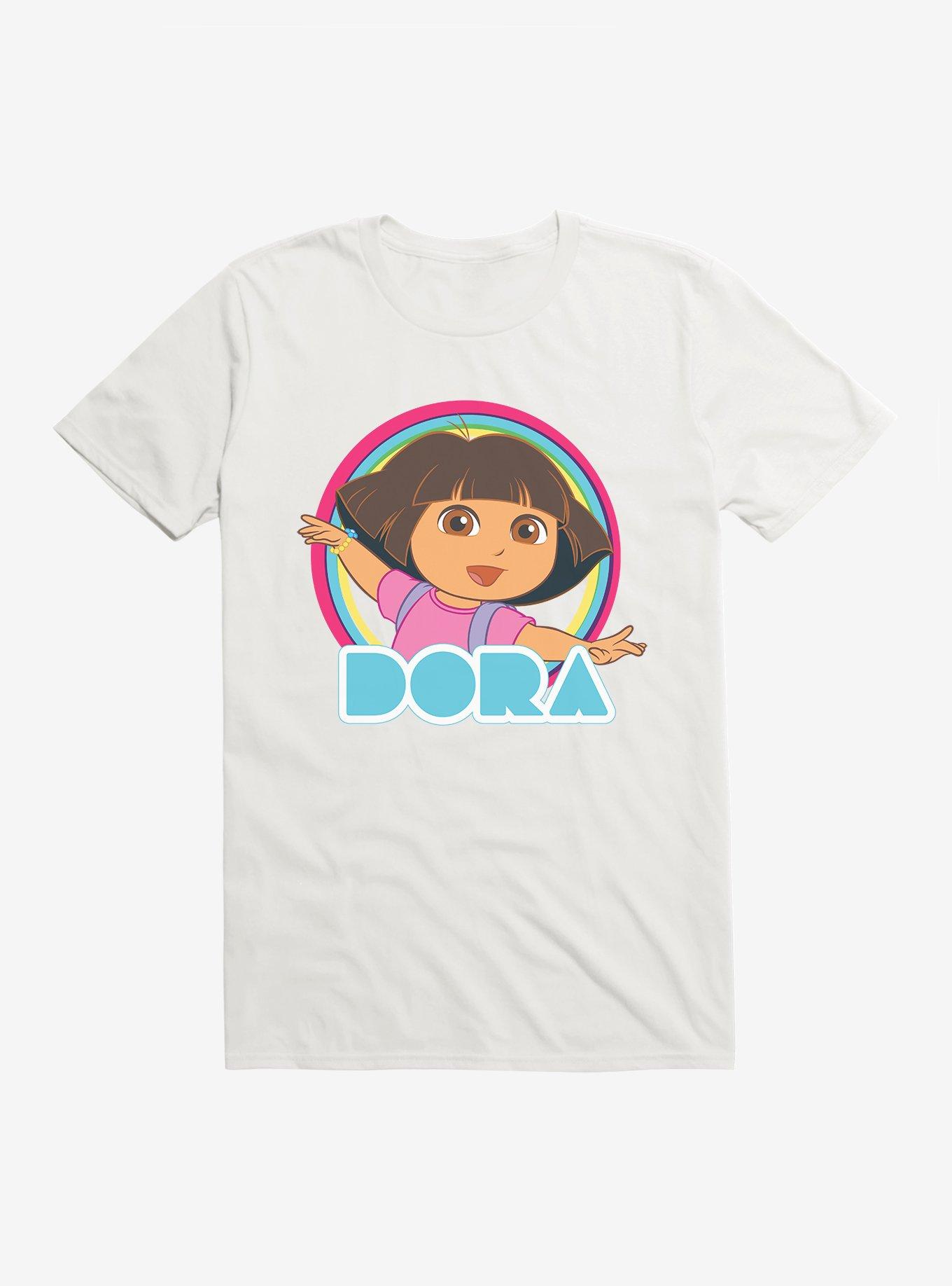 Dora The Explorer Dora T-Shirt, WHITE, hi-res