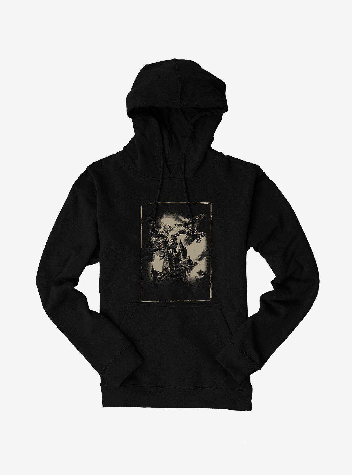 Flying Dragon Hoodie, BLACK, hi-res