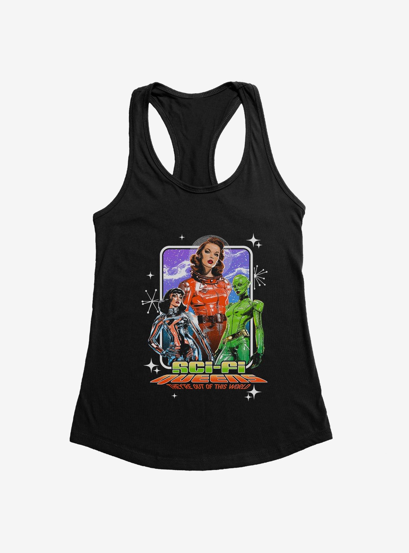 Out Of This World Womens Tank, BLACK, hi-res