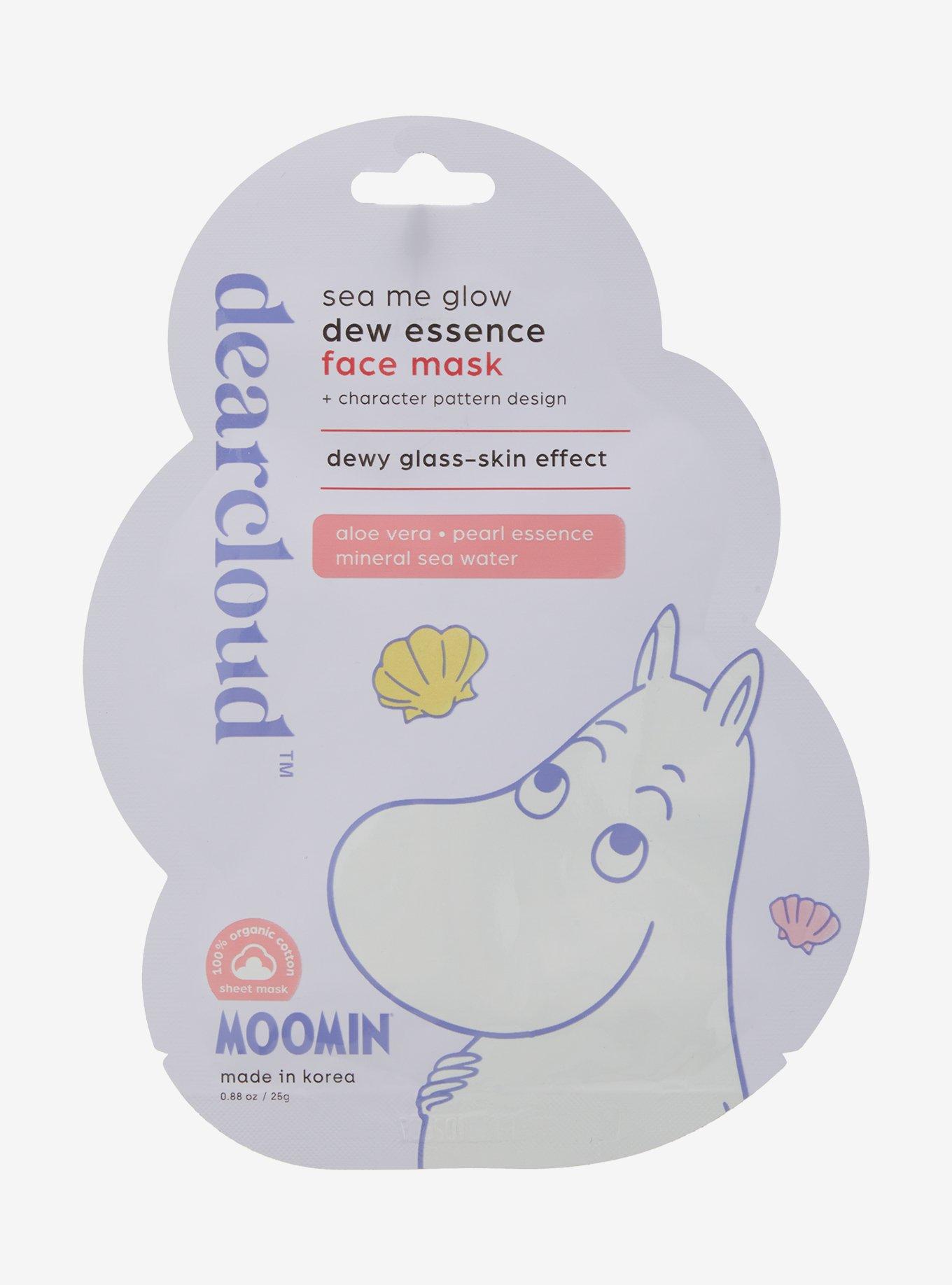 Moomin X Dearcloud Sea Me Glow Dew Essence Facial Sheet Mask, , hi-res