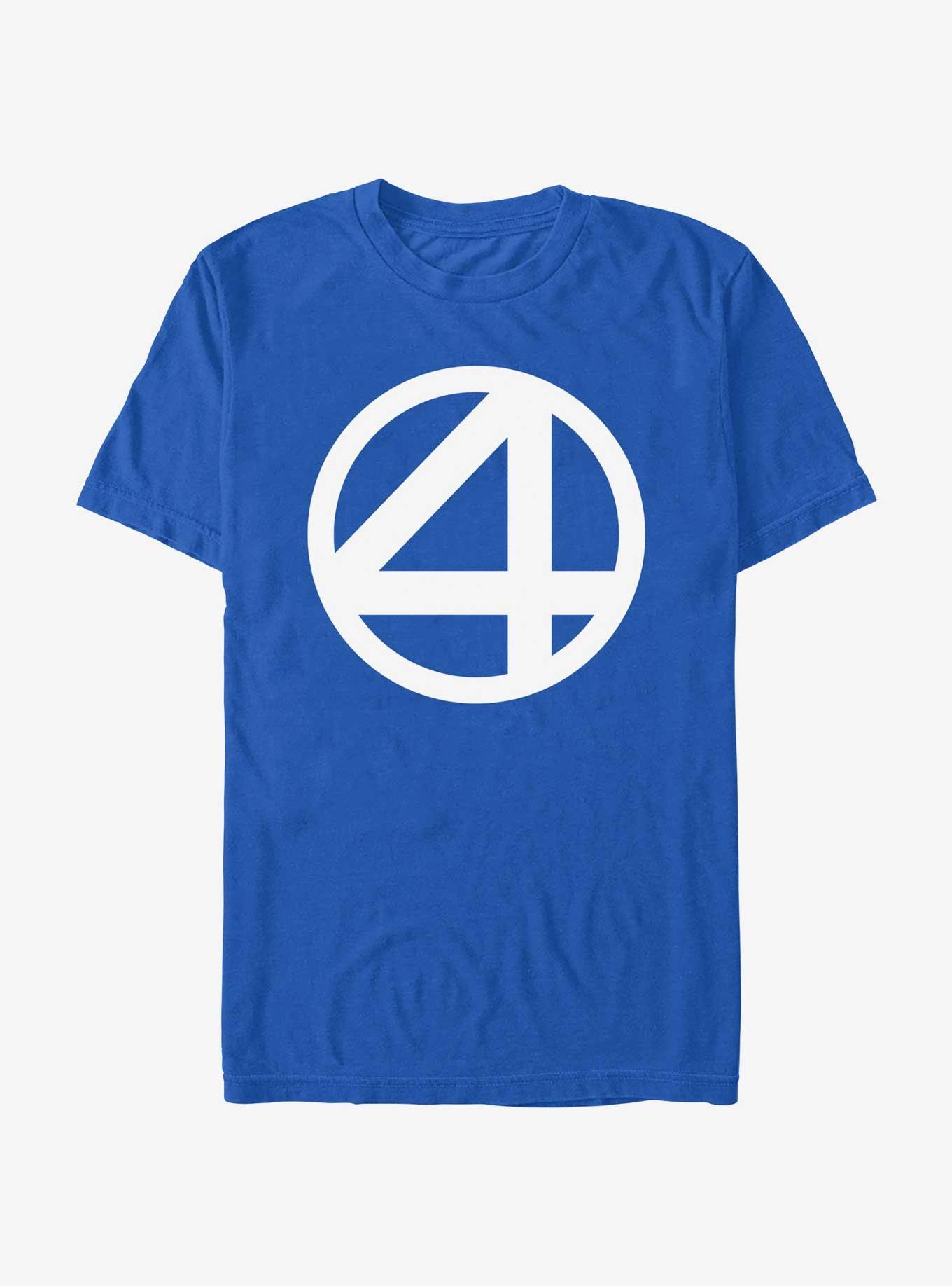 T-shirt Fantastic Four Logo 4 - Produit Officiel Marvel, 100% Coton, Coupe Classique