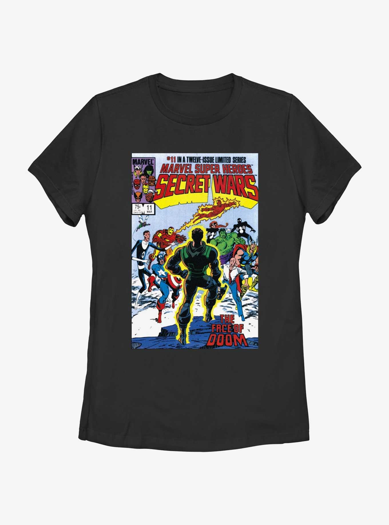 Marvel Secret Wars Vol 11 Comic Cover Womens T-Shirt, BLACK, hi-res