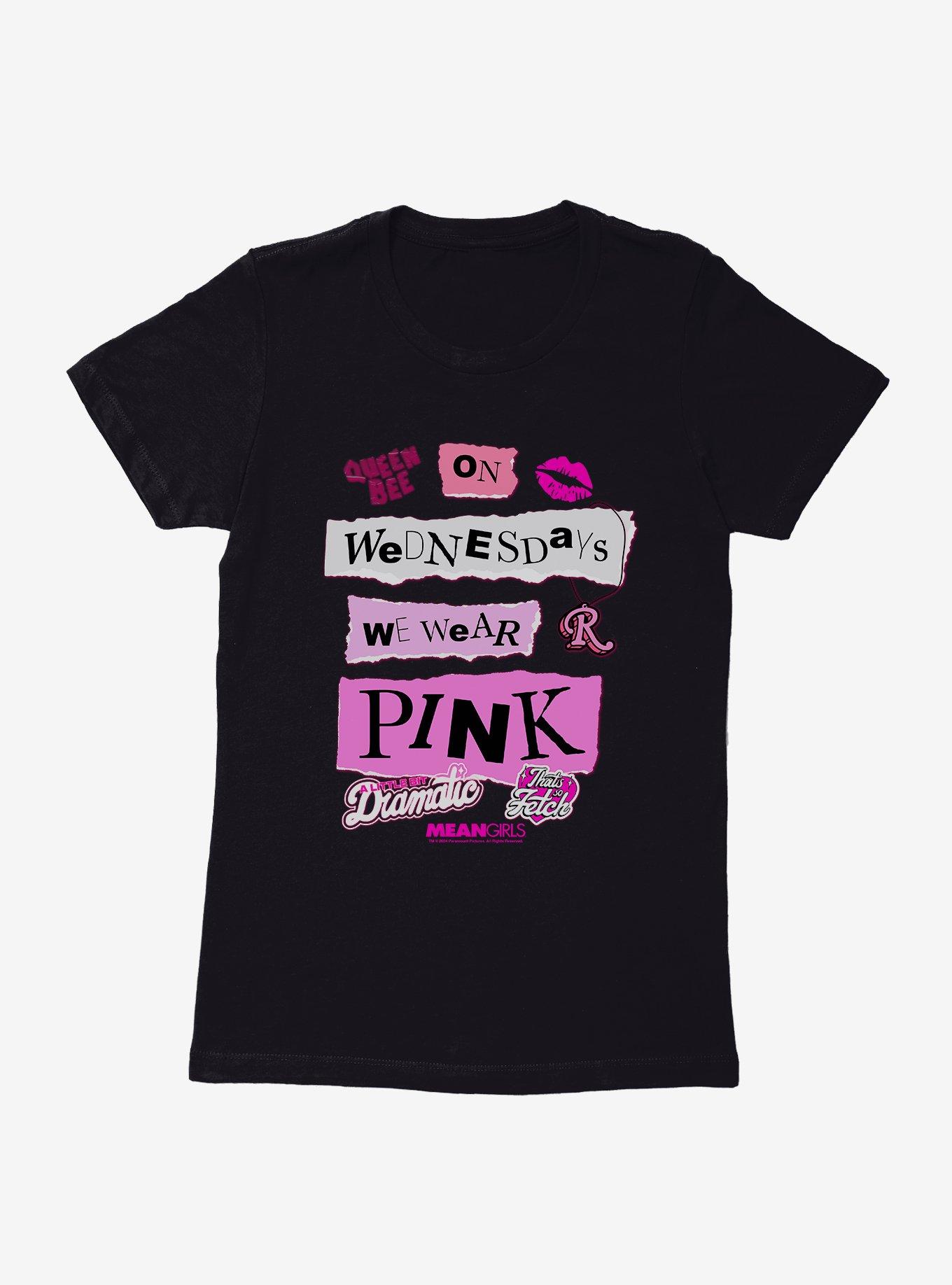 Mean Girls On Wednesday's We Wear Pink Womens T-Shirt