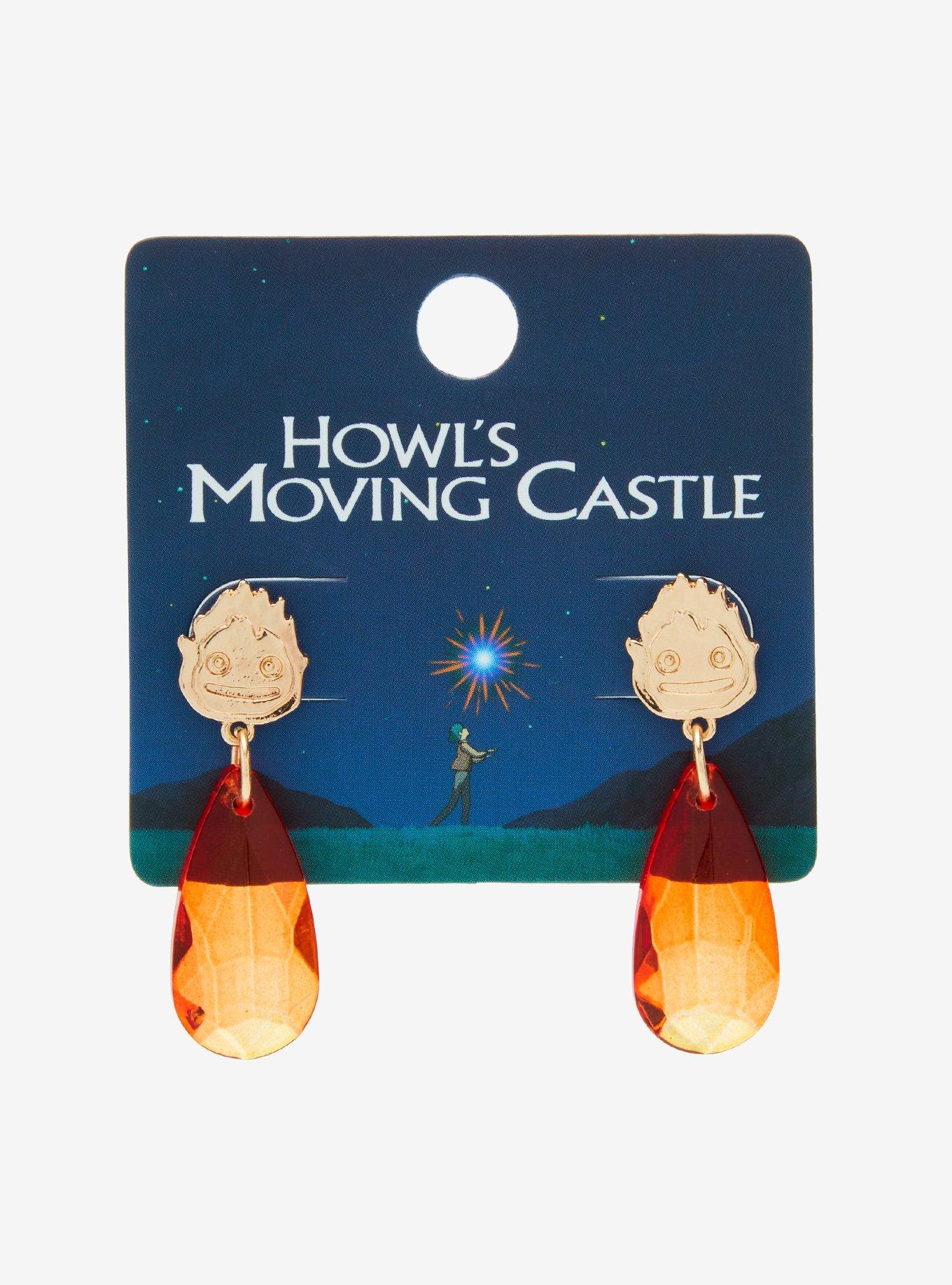 Studio Ghibli Howl's Moving Castle Calcifer Drop Earrings, , hi-res