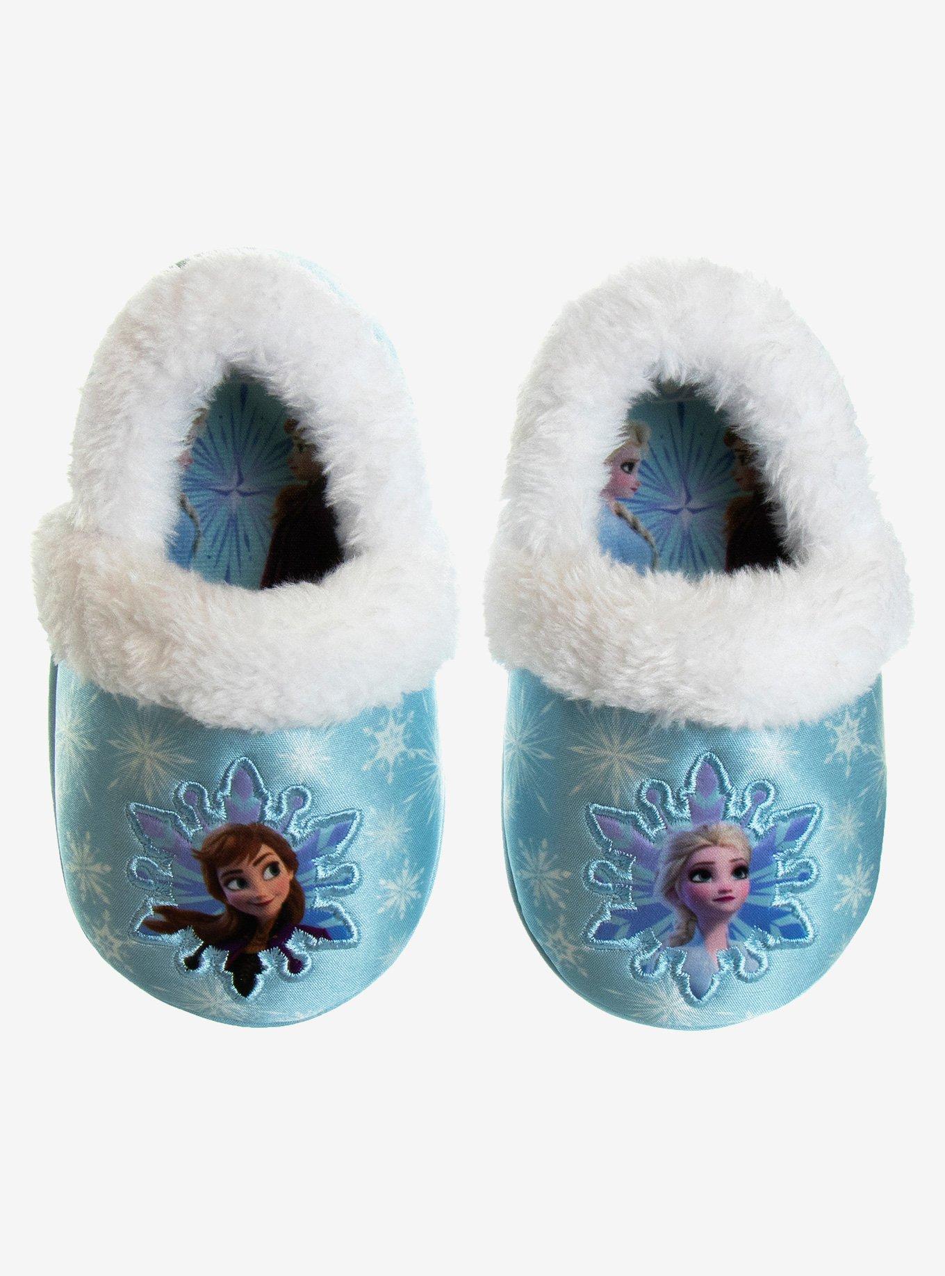 Disney Frozen Anna & Elsa Dual Sizes Youth Slippers, , hi-res