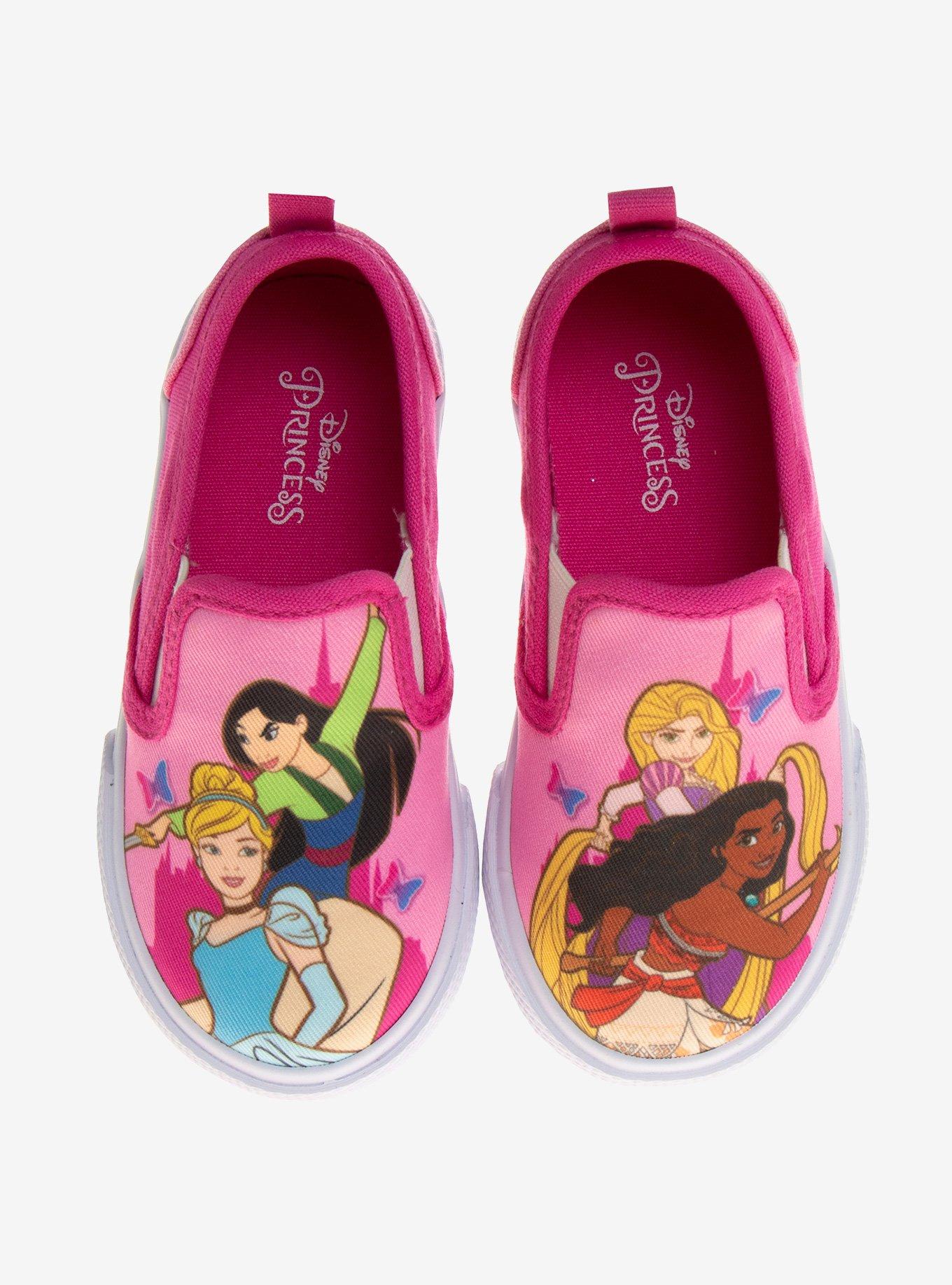 Disney Princesses Slip On Canvas Toddler Sneakers, , hi-res