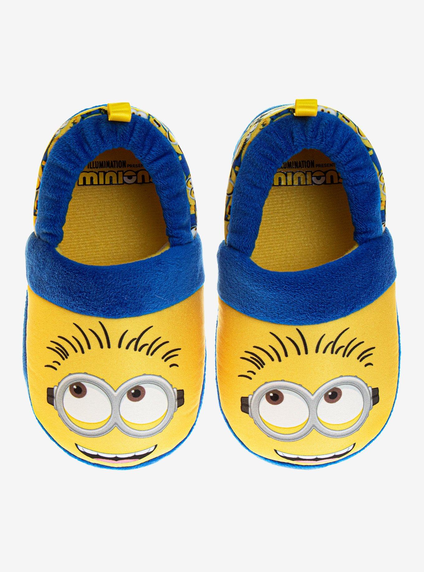 Despicable Me Minions Dual Sizes Toddler Slippers, BLUE, hi-res