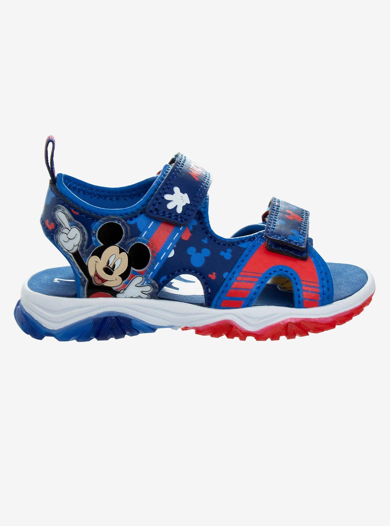 Disney Mickey Mouse Open Toe Toddler Sandals, BLUE, hi-res