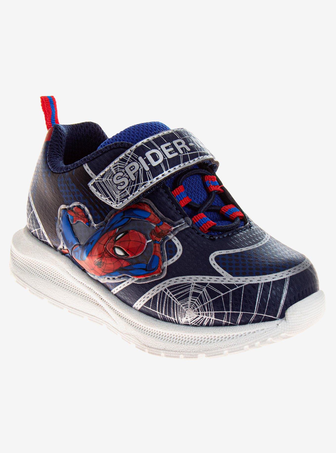 Marvel Spider-Man Web Hero Light Up Toddler Sneakers, BLUE, hi-res