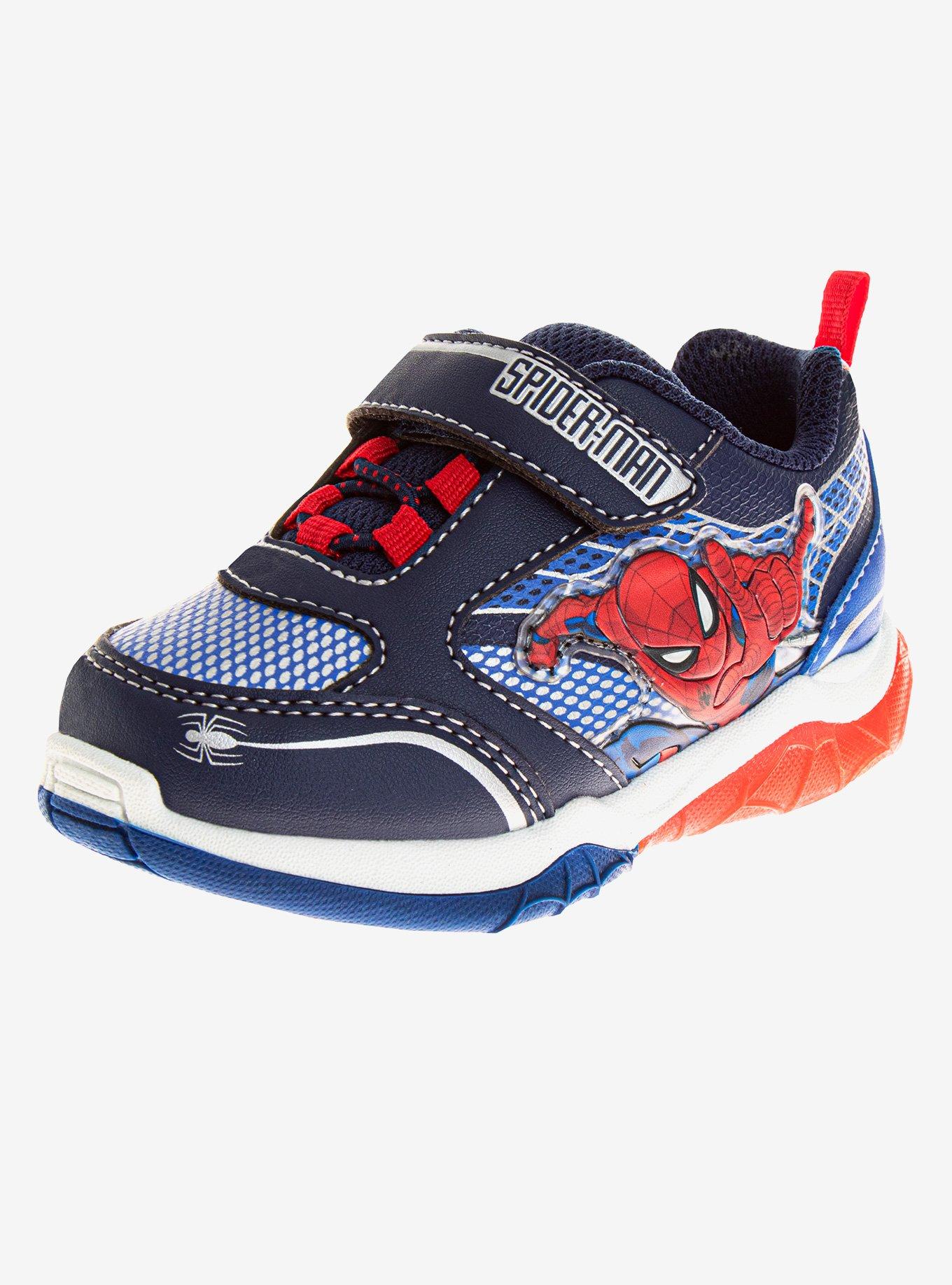 Marvel Spider-Man Spider Sense Light Up Toddler Sneakers, BLUE, hi-res