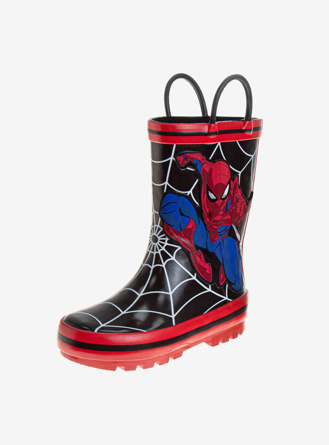 Marvel Spider-Man Loops Toddler Rainboots, BLACK, hi-res