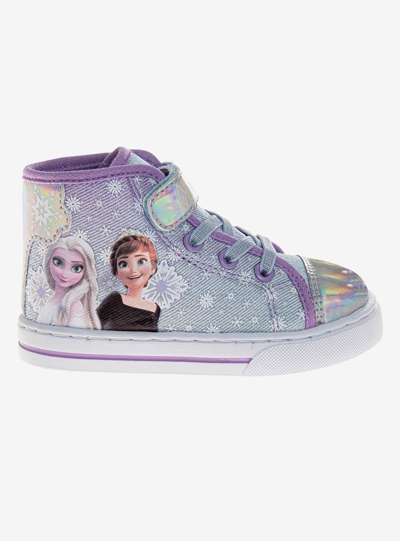 Disney Frozen Anna & Elsa High Top Toddler Sneakers, , hi-res