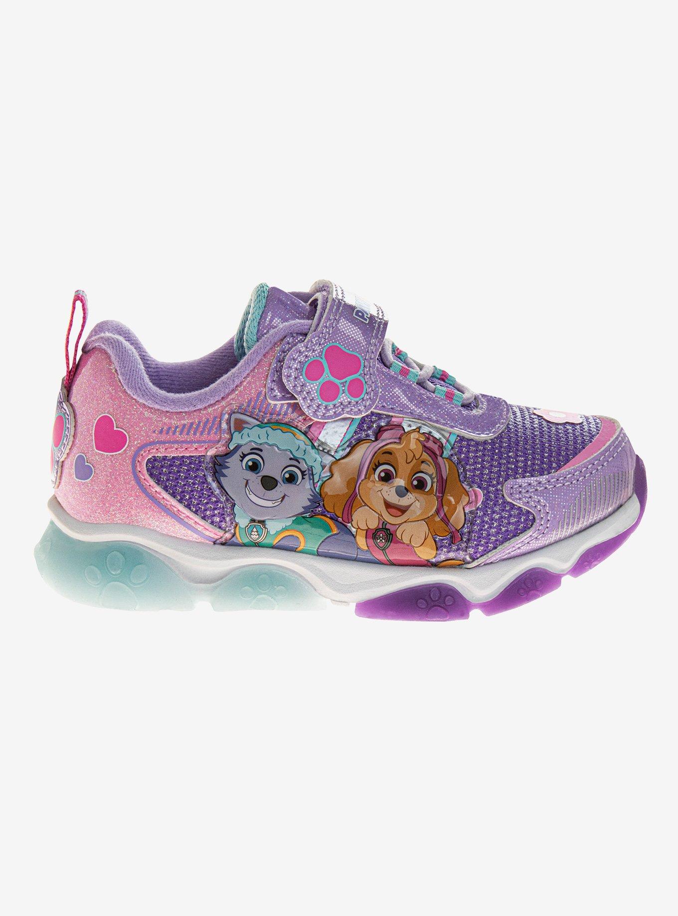 Paw Patrol Everest & Skye Light Up Toddler Sneakers, PURPLE, hi-res