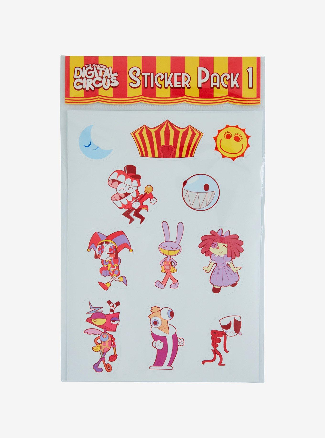 The Amazing Digital Circus Character Ver. 1 Sticker Sheet Set