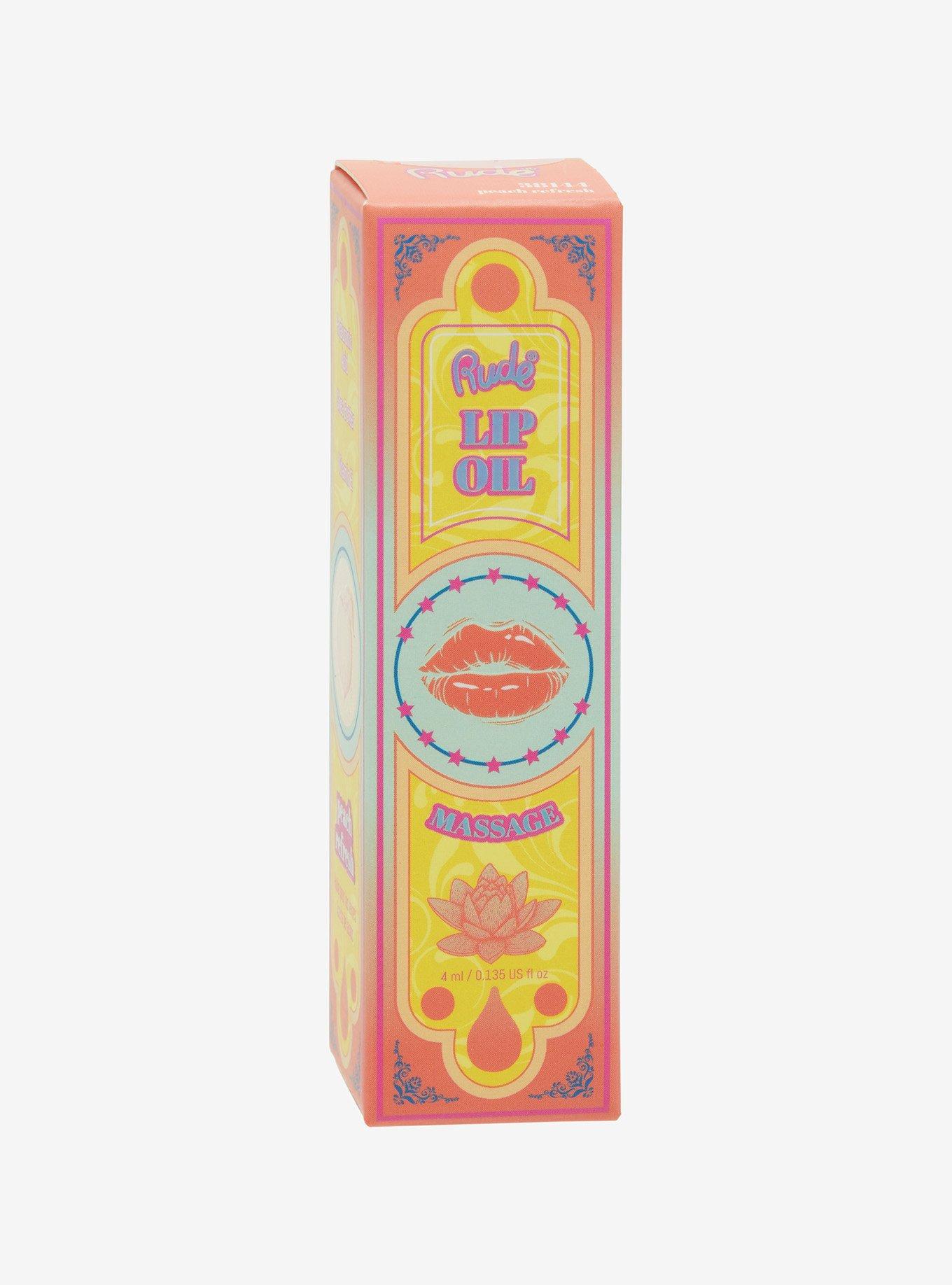 Rude Cosmetics Peach Refresh Lip Oil, , hi-res
