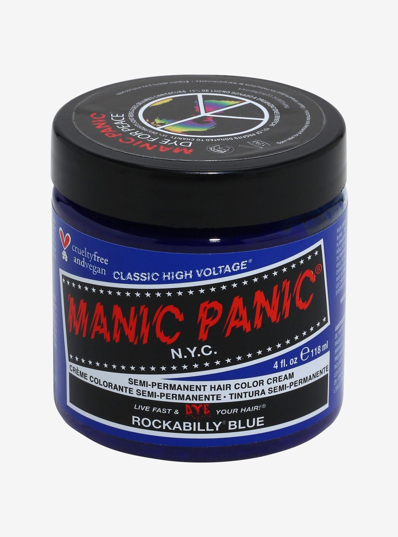 Manic Panic Rockabilly Blue Classic High Voltage Semi-Permanent Hair Dye, , hi-res