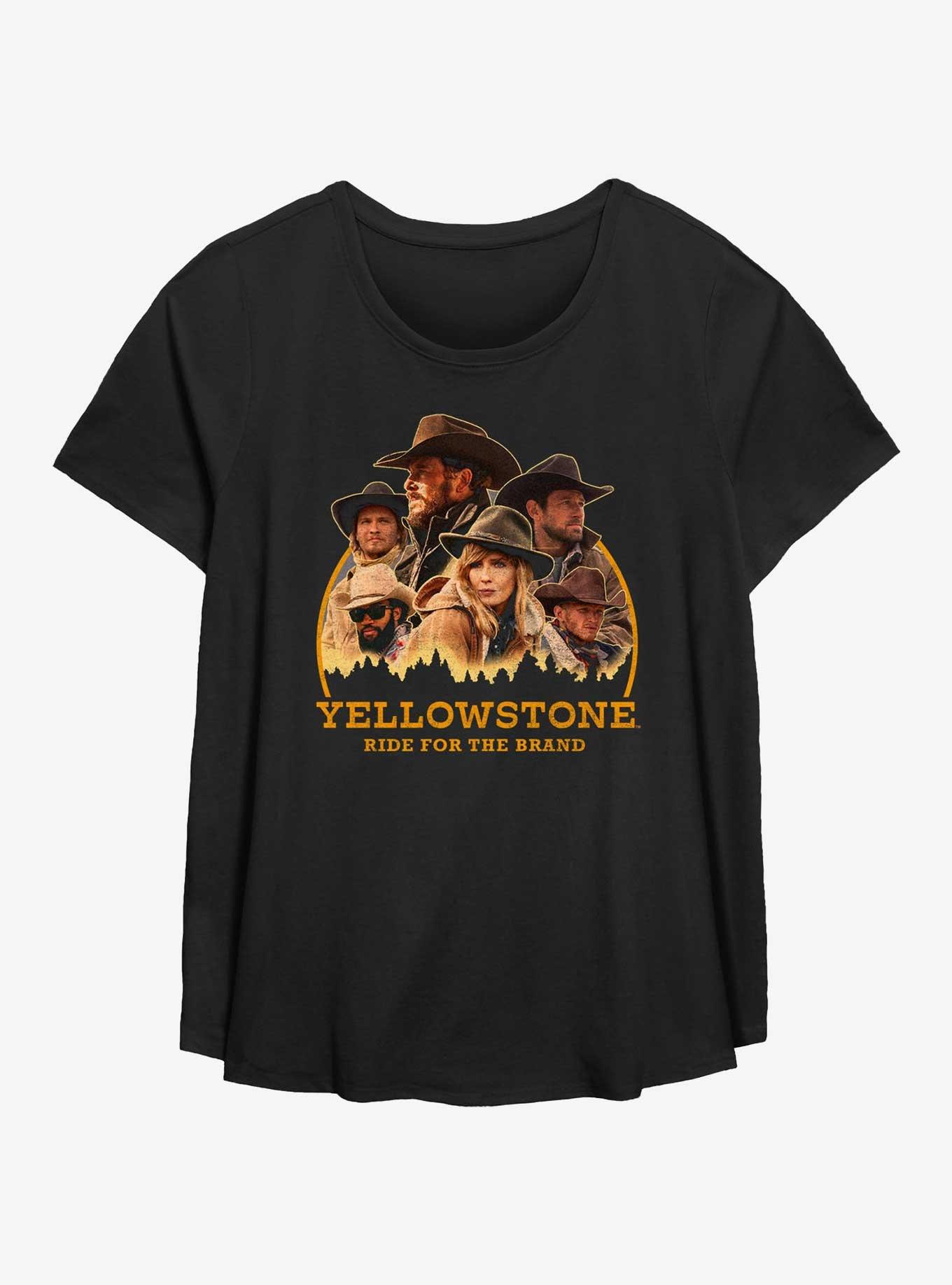 Yellowstone Wild Cast Girls T-Shirt Plus Size, BLACK, hi-res
