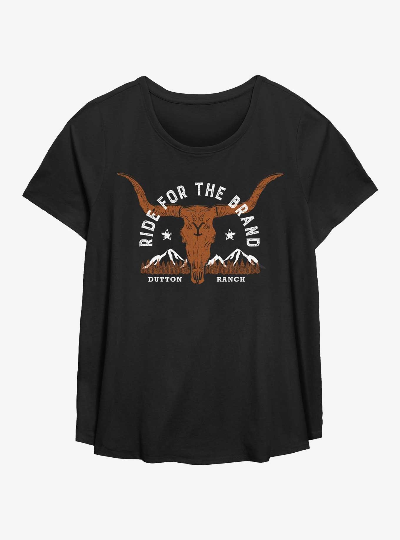 Yellowstone Ride For The Brand Girls T-Shirt Plus Size, BLACK, hi-res