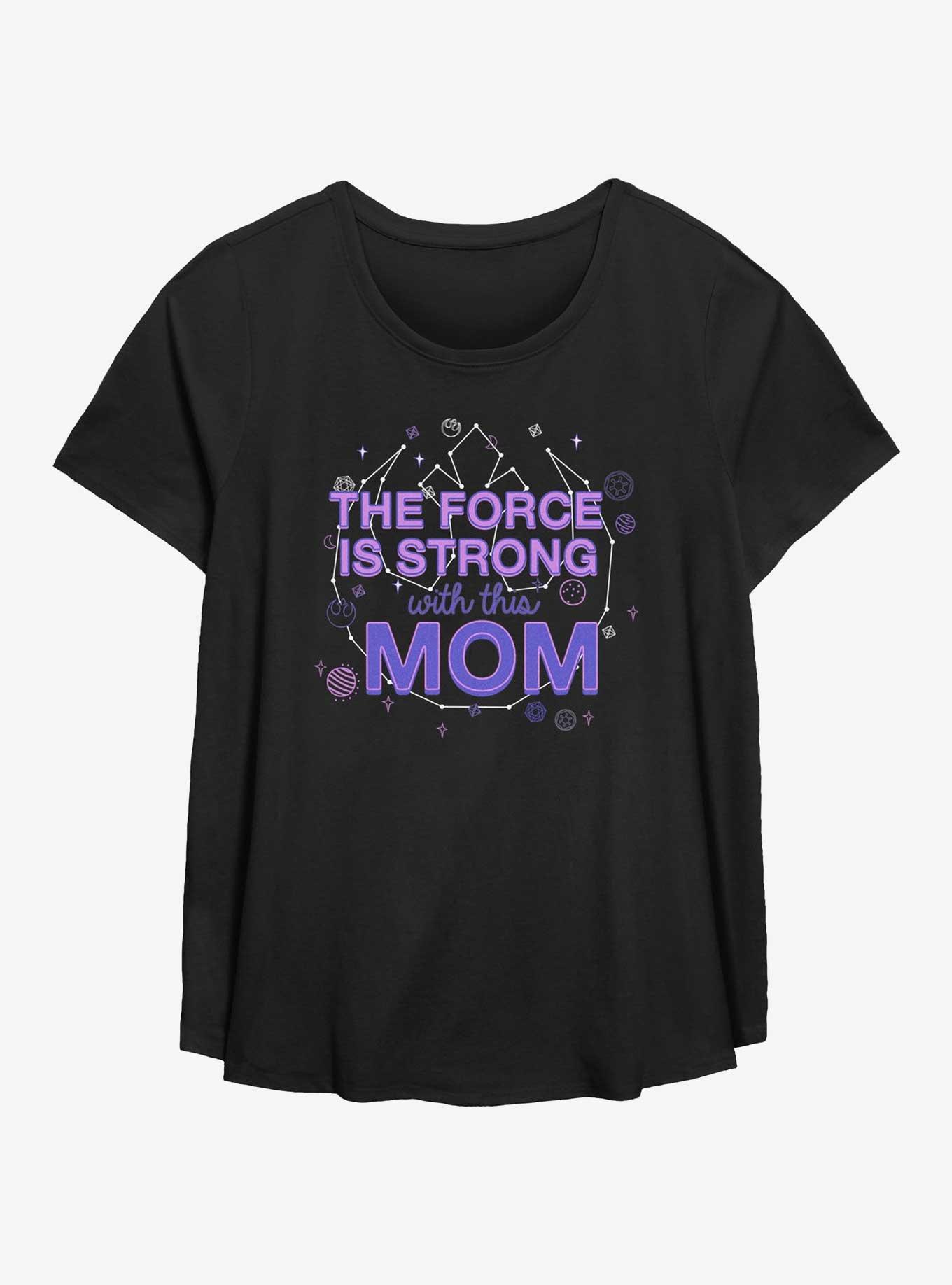 Star Wars Force Is Strong With This Mom Girls T-Shirt Plus Size