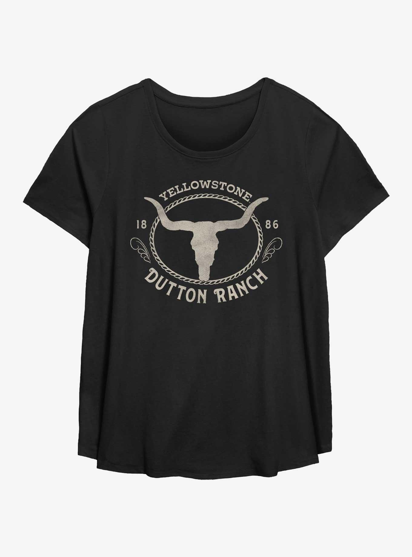 Yellowstone Leopard Logo Girls T-Shirt Plus Size