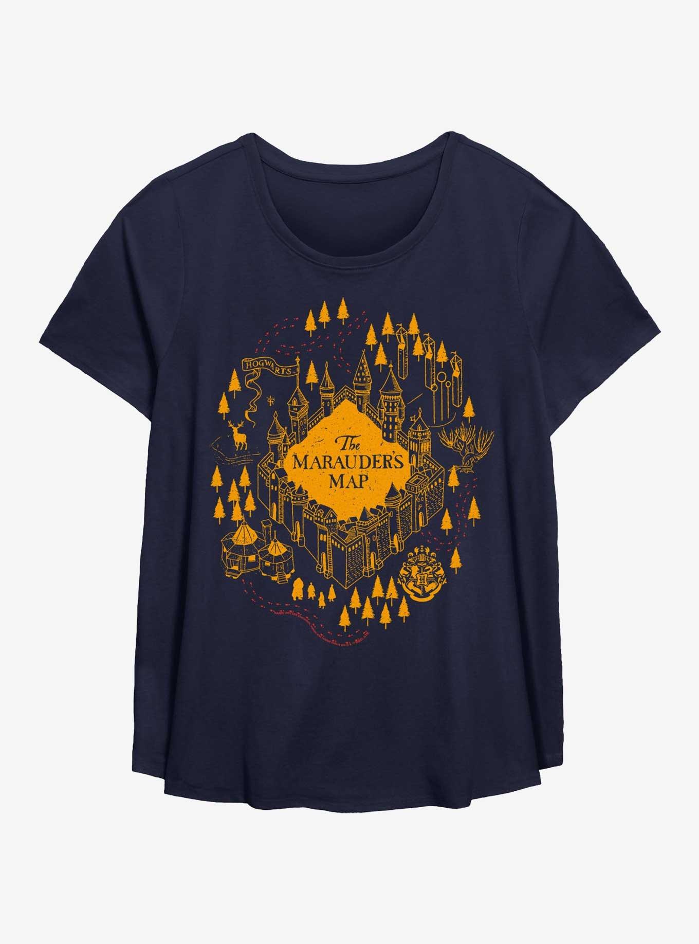 Harry Potter Beyond Marauders Map Girls T-Shirt Plus Size
