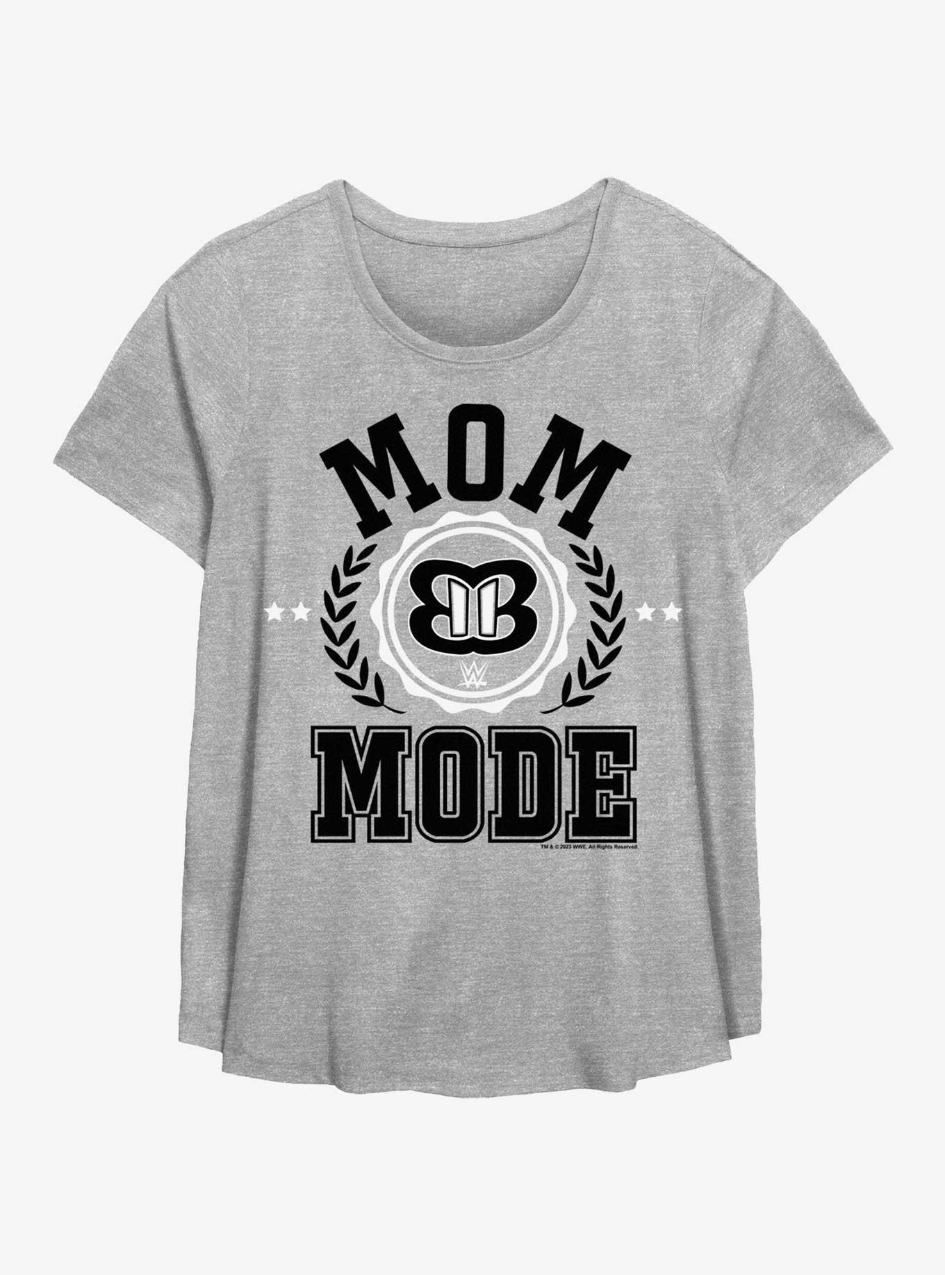 WWE Mom Mode Girls TShirt Plus Size GREY Hot Topic