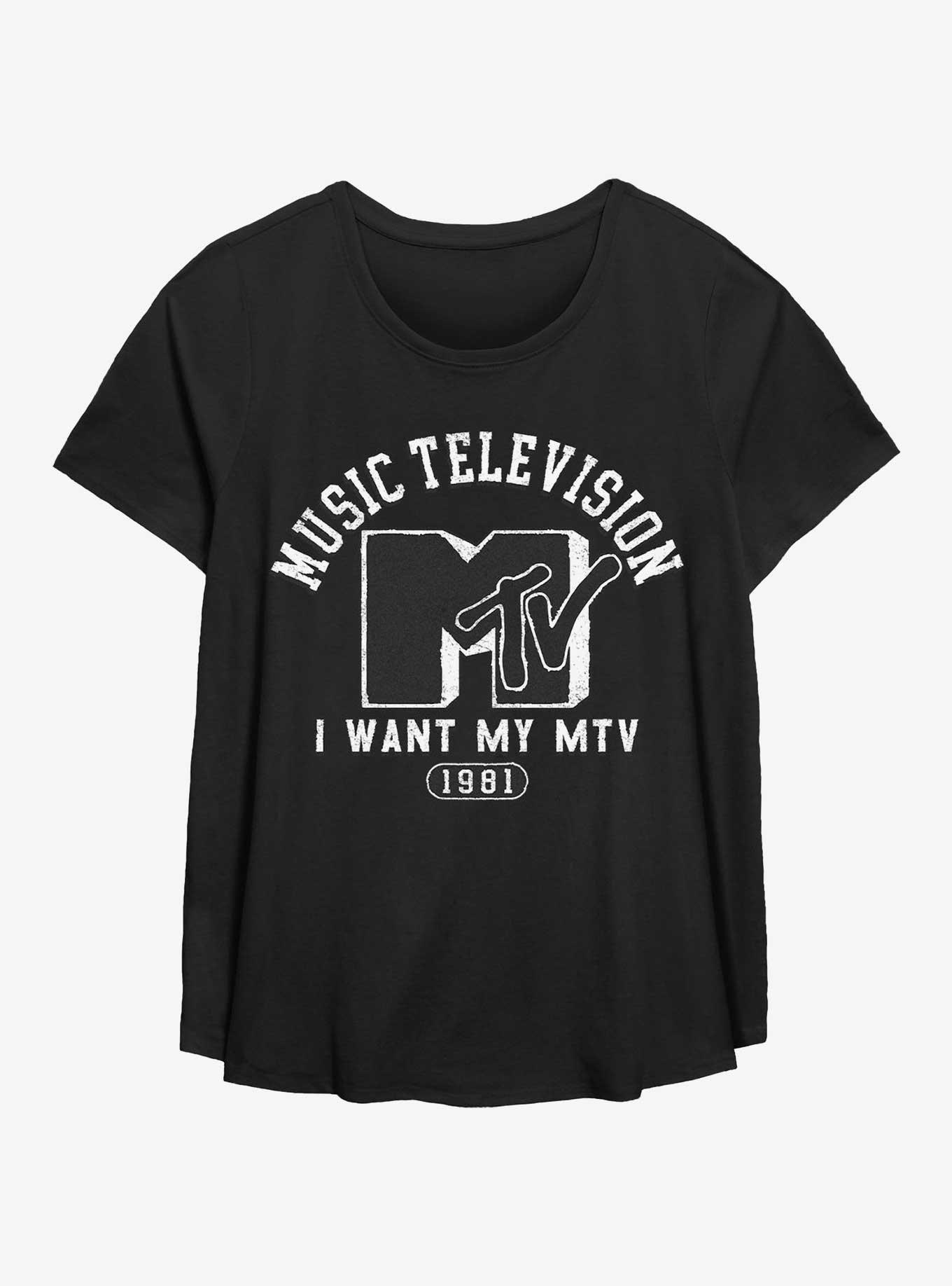 MTV I Want My MTV ! Girls T-Shirt Plus Size, , hi-res