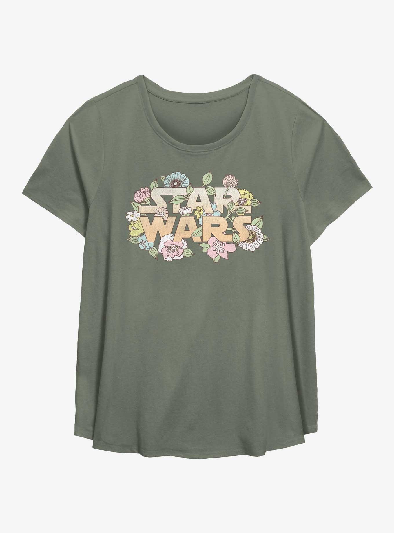 Star Wars Floral Girls T-Shirt Plus Size