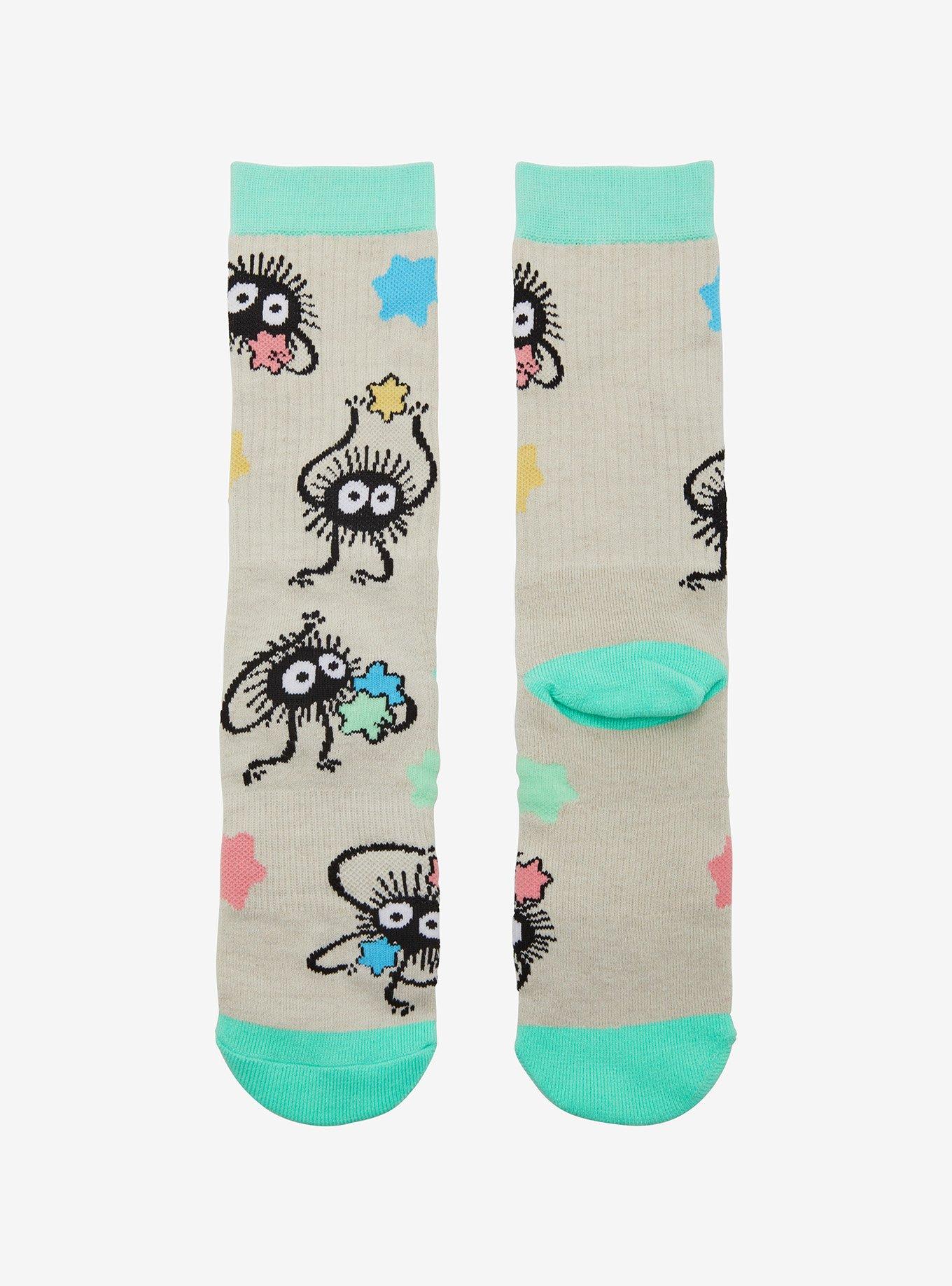 Studio Ghibli® Spirited Away Soot Sprites Allover Print Crew Socks - BoxLunch Exclusive