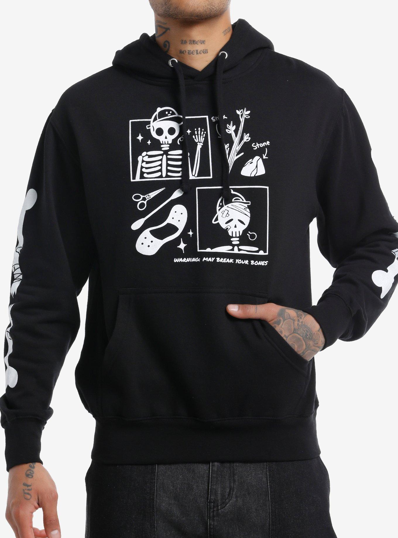 Bandage Brigade Sticks & Stones Grid Hoodie, , hi-res
