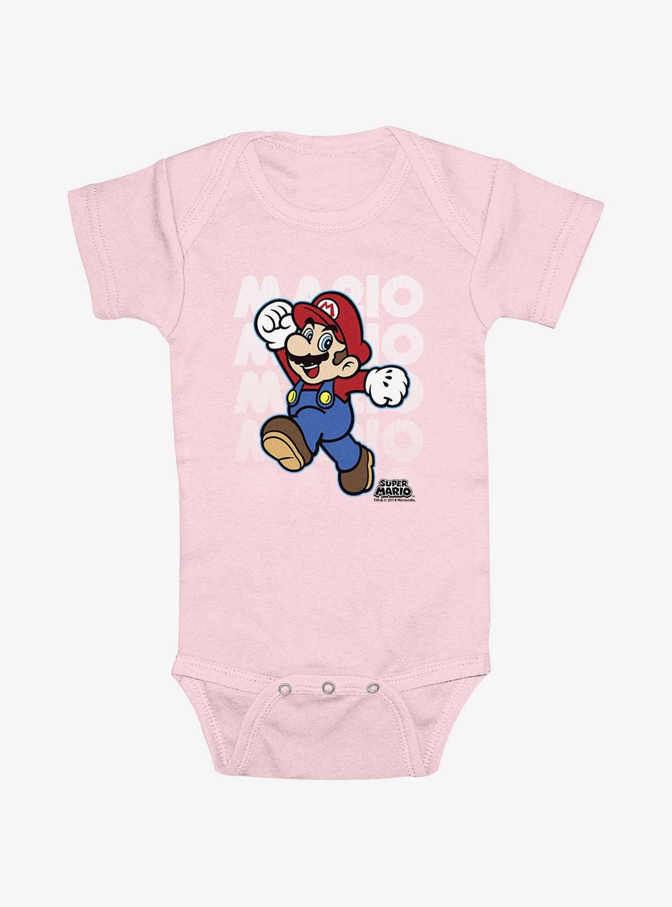 Nintendo Mario Four Infant Bodysuit, LIGHT PINK, hi-res