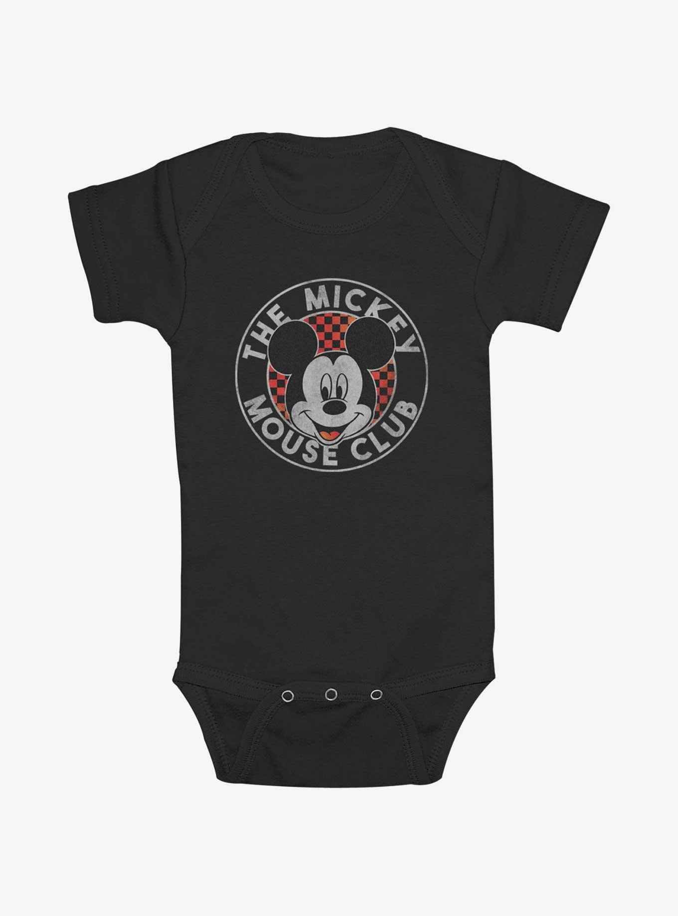 Disney Mickey Mouse Checker Logo Club Infant Bodysuit, , hi-res