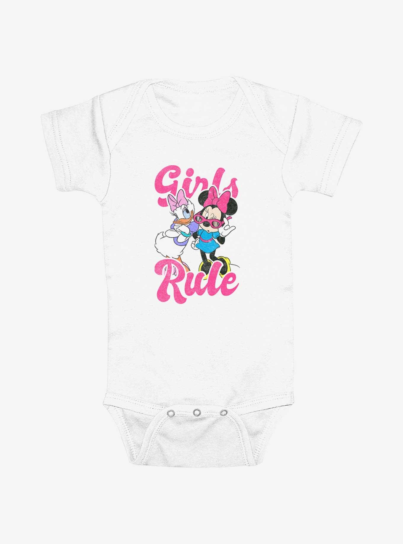 Disney Daisy And Minnie Girls Rule  Infant Bodysuit, WHITE, hi-res