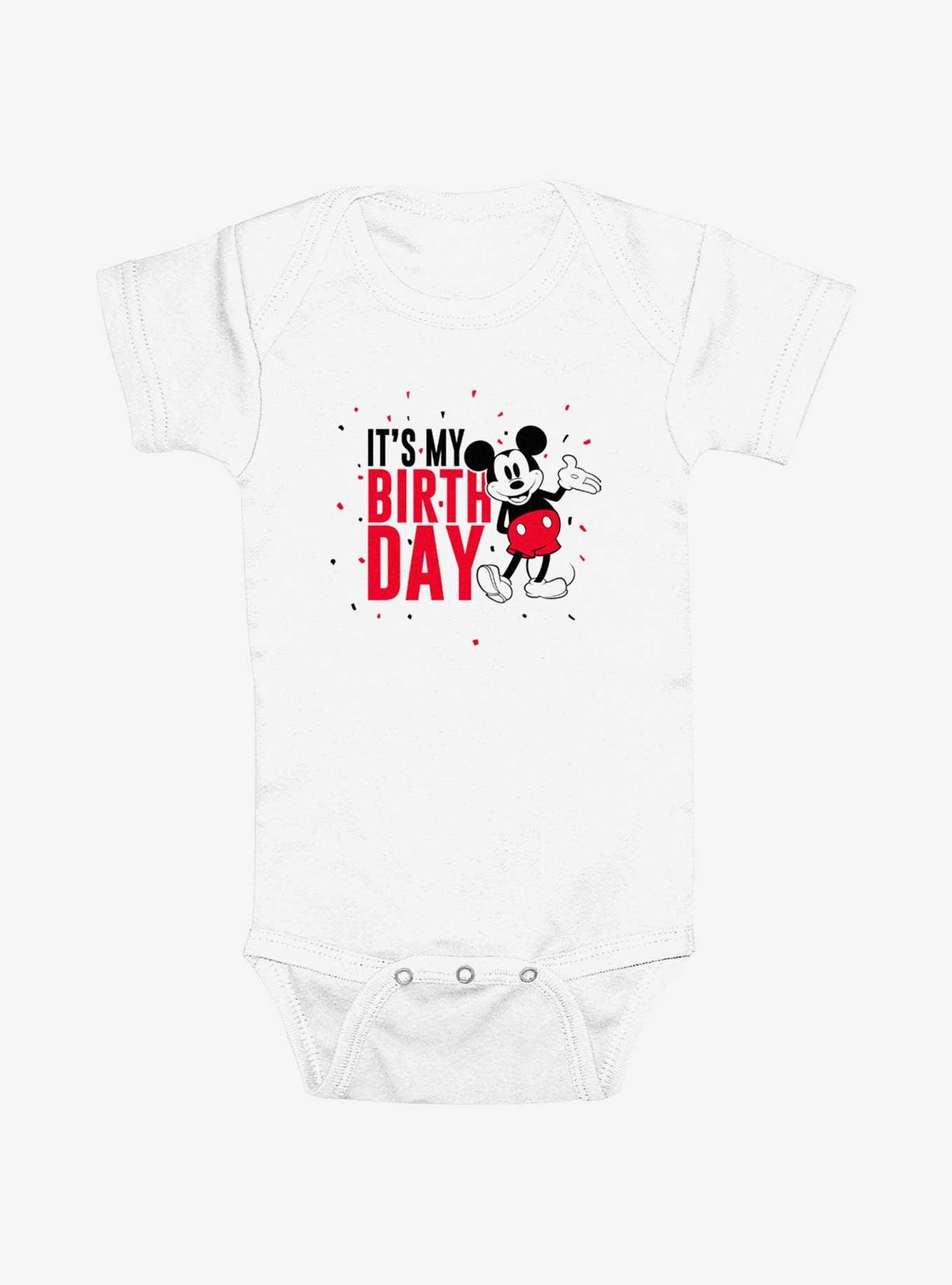 Disney Mickey Mouse Its My Birthday Confetti Infant Bodysuit, , hi-res