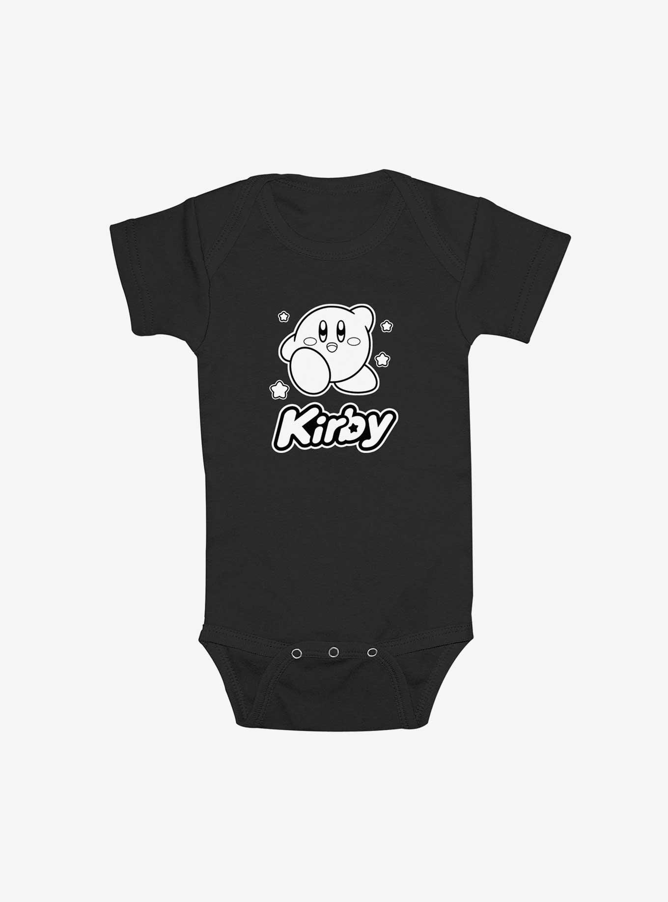 Nintendo Kirby Kirby Monochrome Infant Bodysuit, BLACK, hi-res