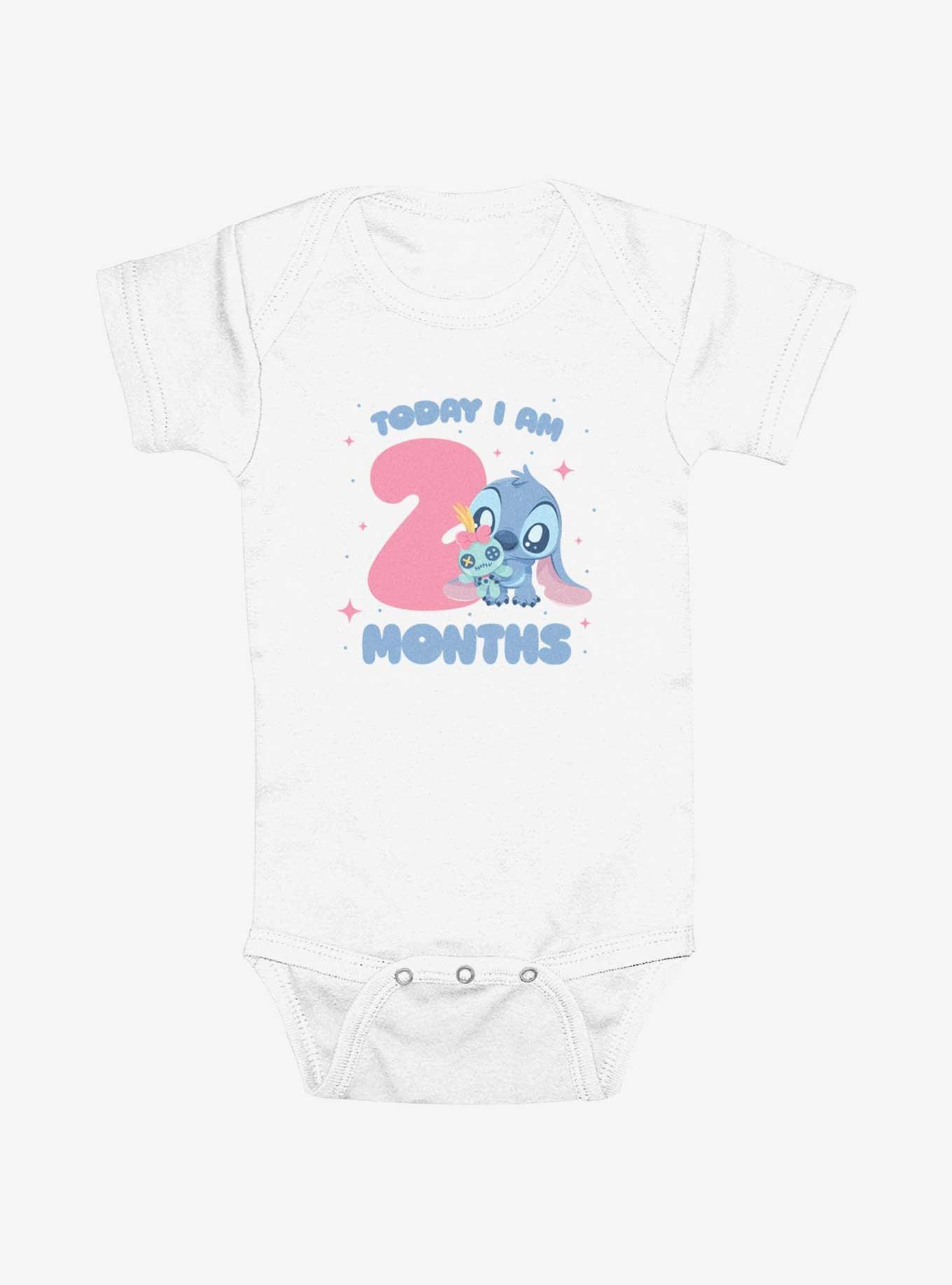 Disney Lilo & Stich Two Months Stitch Infant Bodysuit, , hi-res