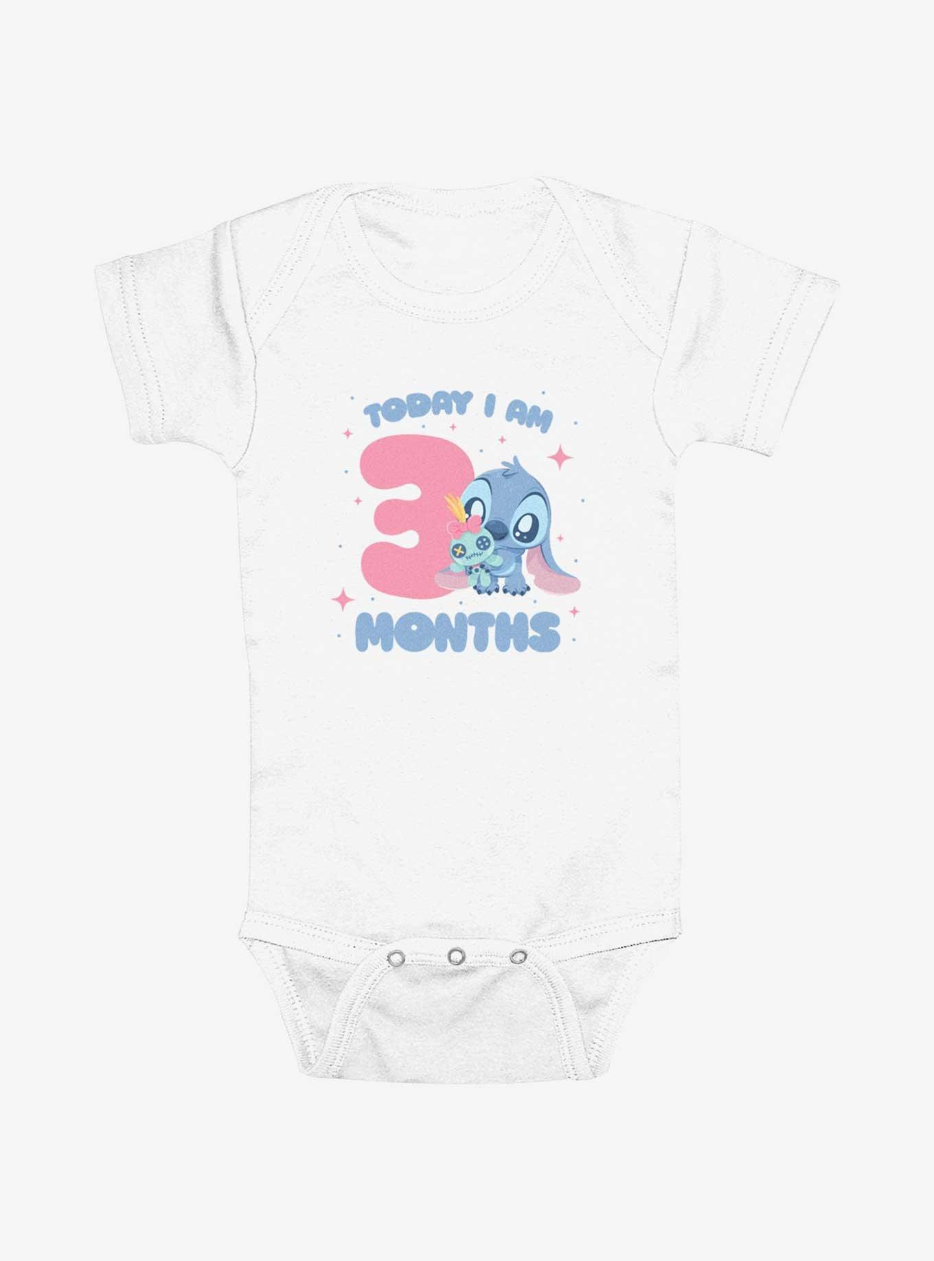 Disney Lilo & Stich Three Months Stitch Infant Bodysuit, , hi-res