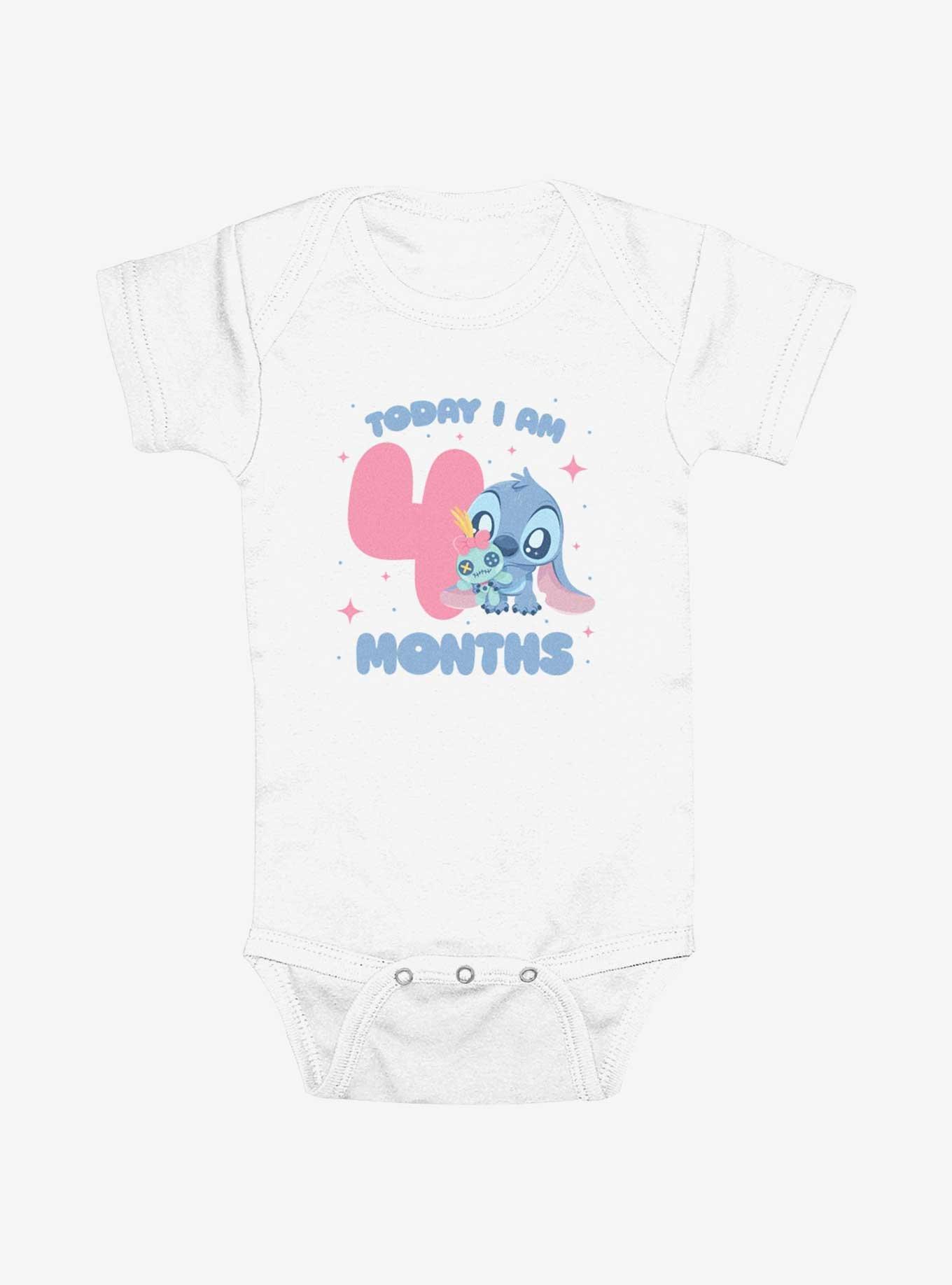 Disney Lilo & Stich Four Months Stitch Infant Bodysuit, WHITE, hi-res