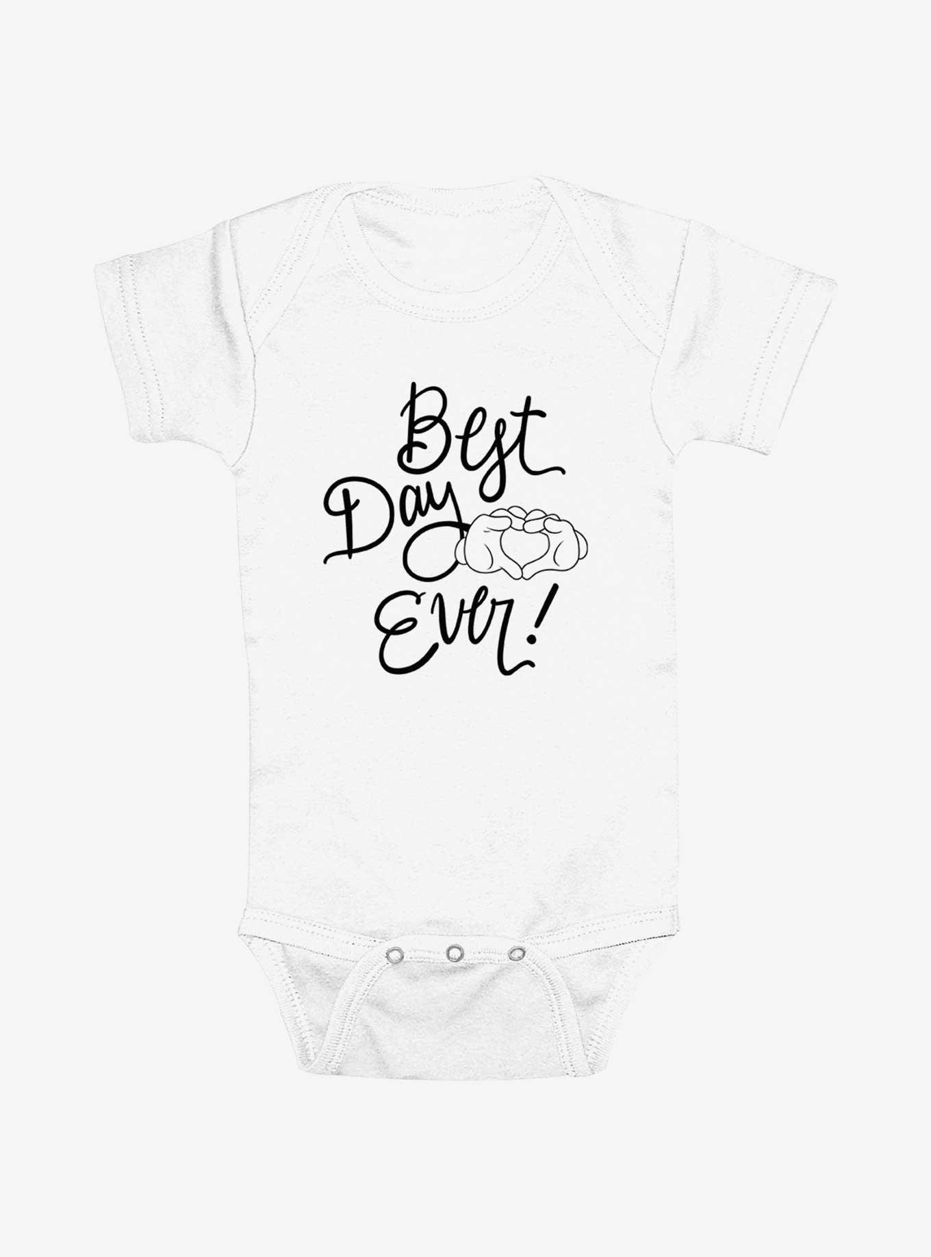 Disney Mickey Mouse Hands Best Day Ever Infant Bodysuit