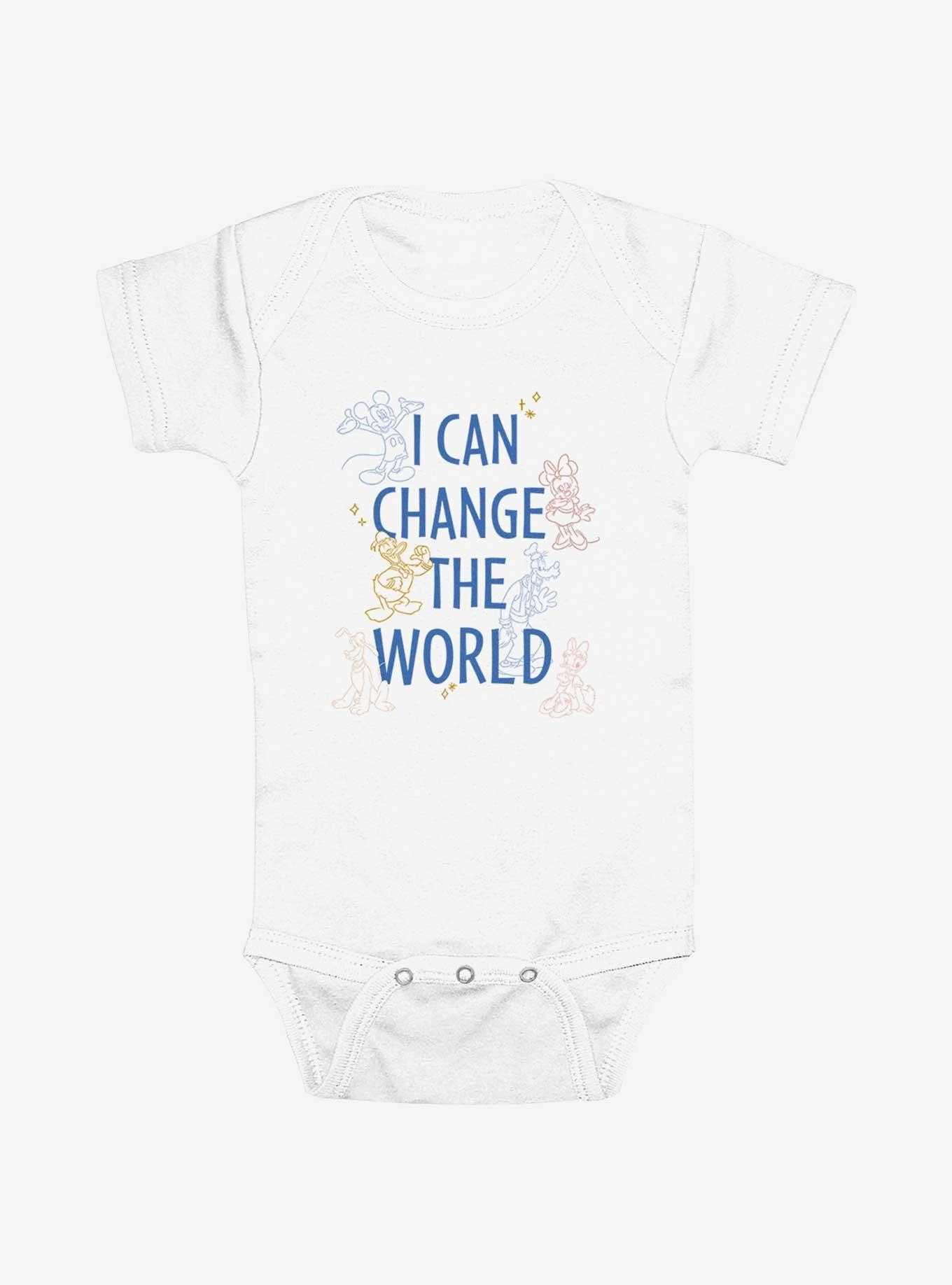 Disney Mickey Mouse I Can Change The World  Infant Bodysuit, , hi-res