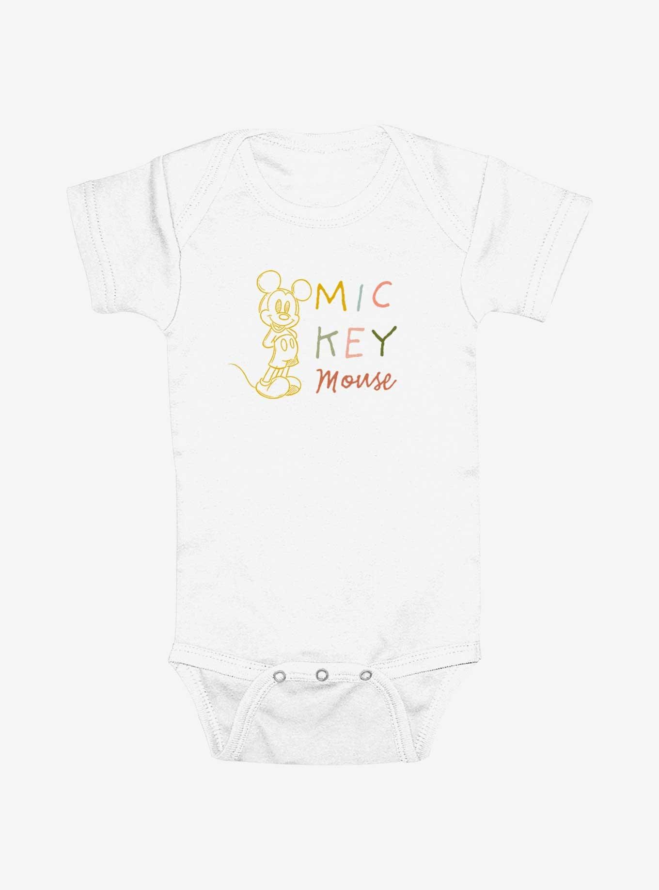 Disney Mickey Mouse Doodle Drawing Infant Bodysuit