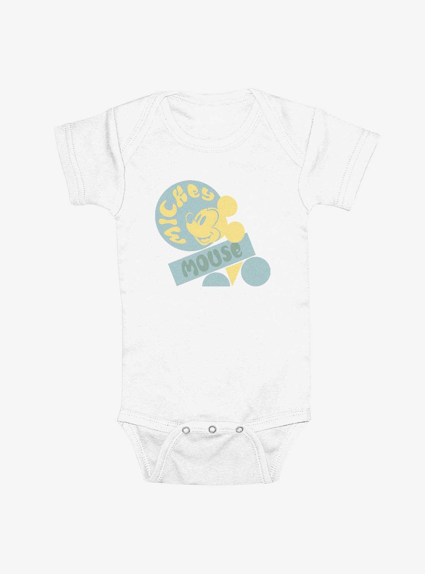 Disney Mickey Mouse Geometric Mickey Mouse Infant Bodysuit, WHITE, hi-res