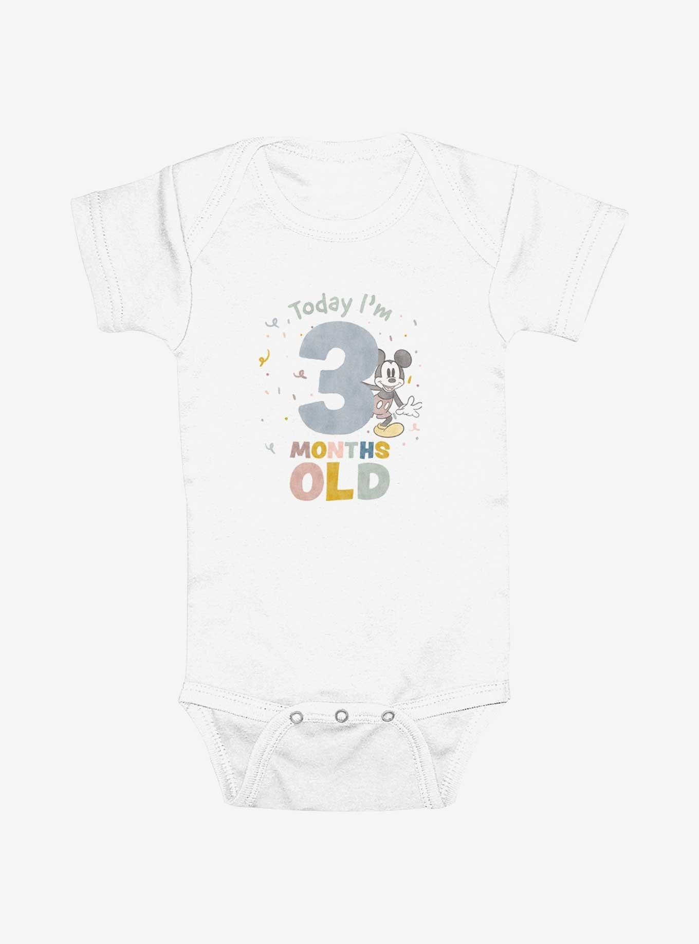 Disney Mickey Mouse Three Months Mickey Infant Bodysuit, WHITE, hi-res