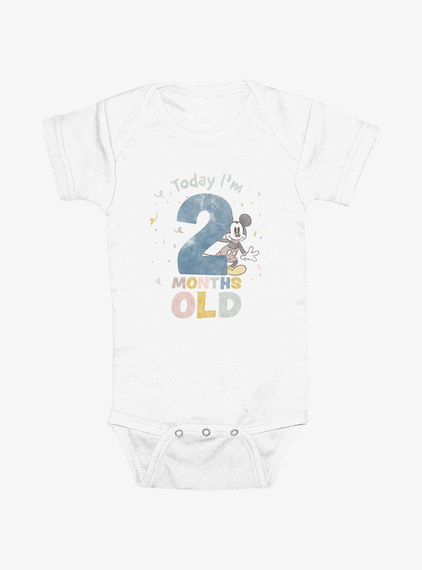 Disney Mickey Mouse Today Im 2 Months Old Infant Bodysuit, , hi-res