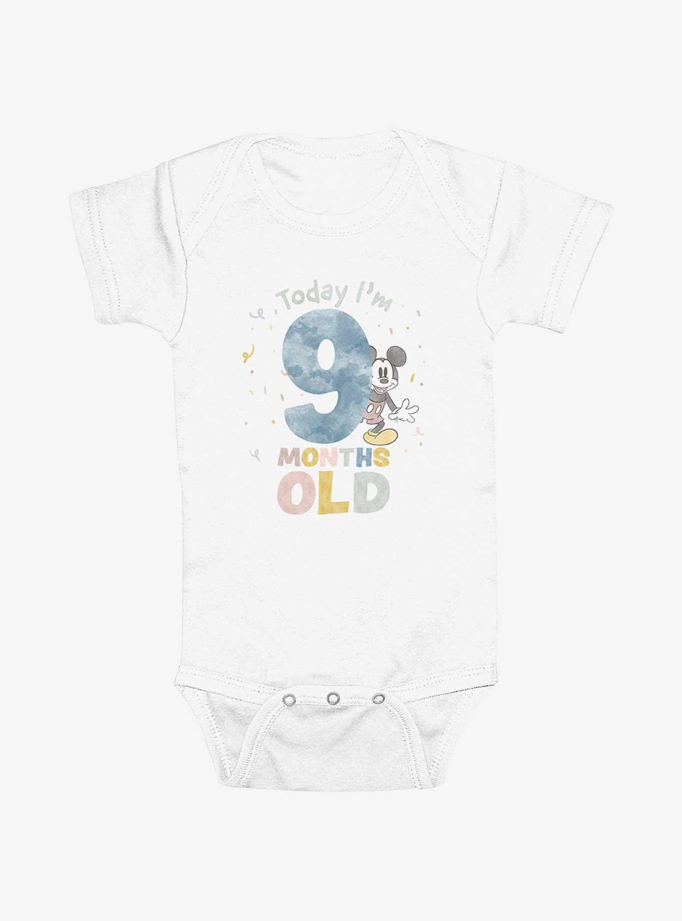 Disney Mickey Mouse Today Im 9 Months Old Infant Bodysuit, , hi-res