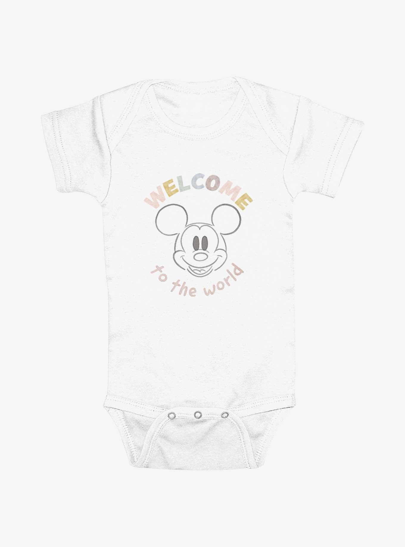 Disney Mickey Mouse Welcome To The World Infant Bodysuit, , hi-res