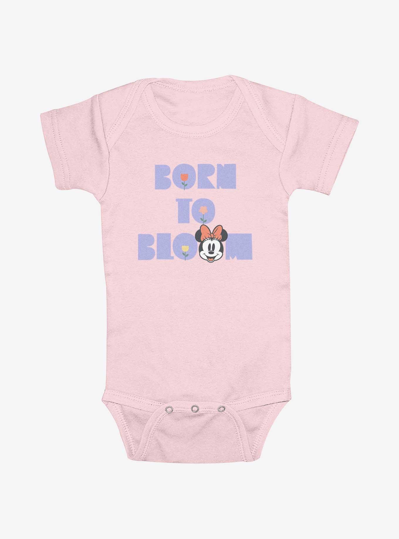 Disney Minnie Mouse Born To Bloom Infant Bodysuit, PINK, hi-res