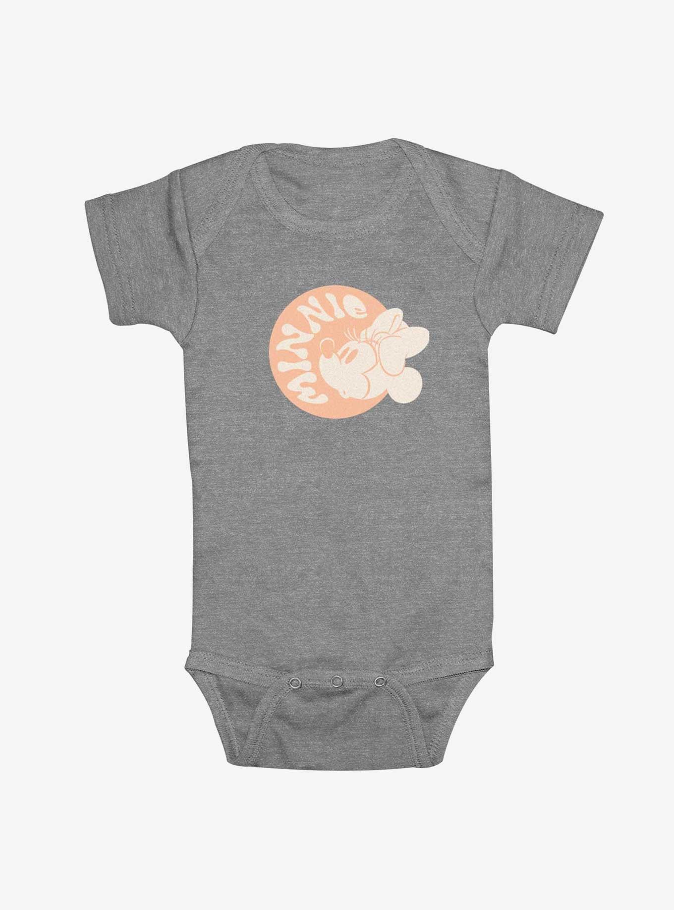 Disney Minnie Mouse Circle Name Groovy  Infant Bodysuit, ATH HTR, hi-res